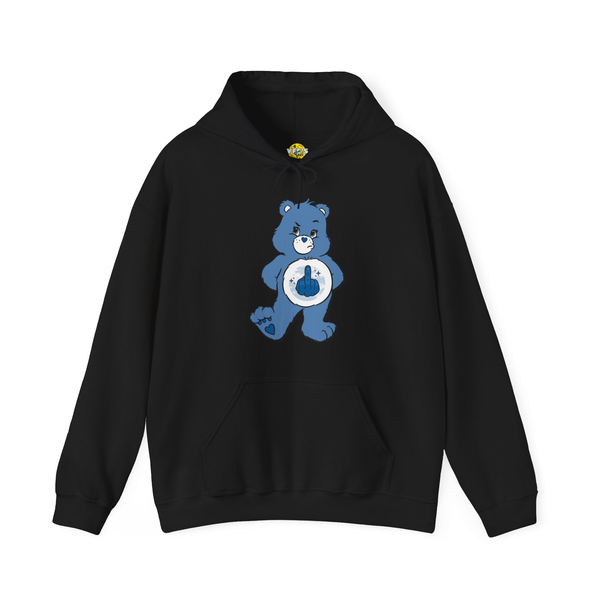 Grumpy Bear Middle Finger Hoodie Adult Care Bears Hooded Sweatshirt Vee s Tees