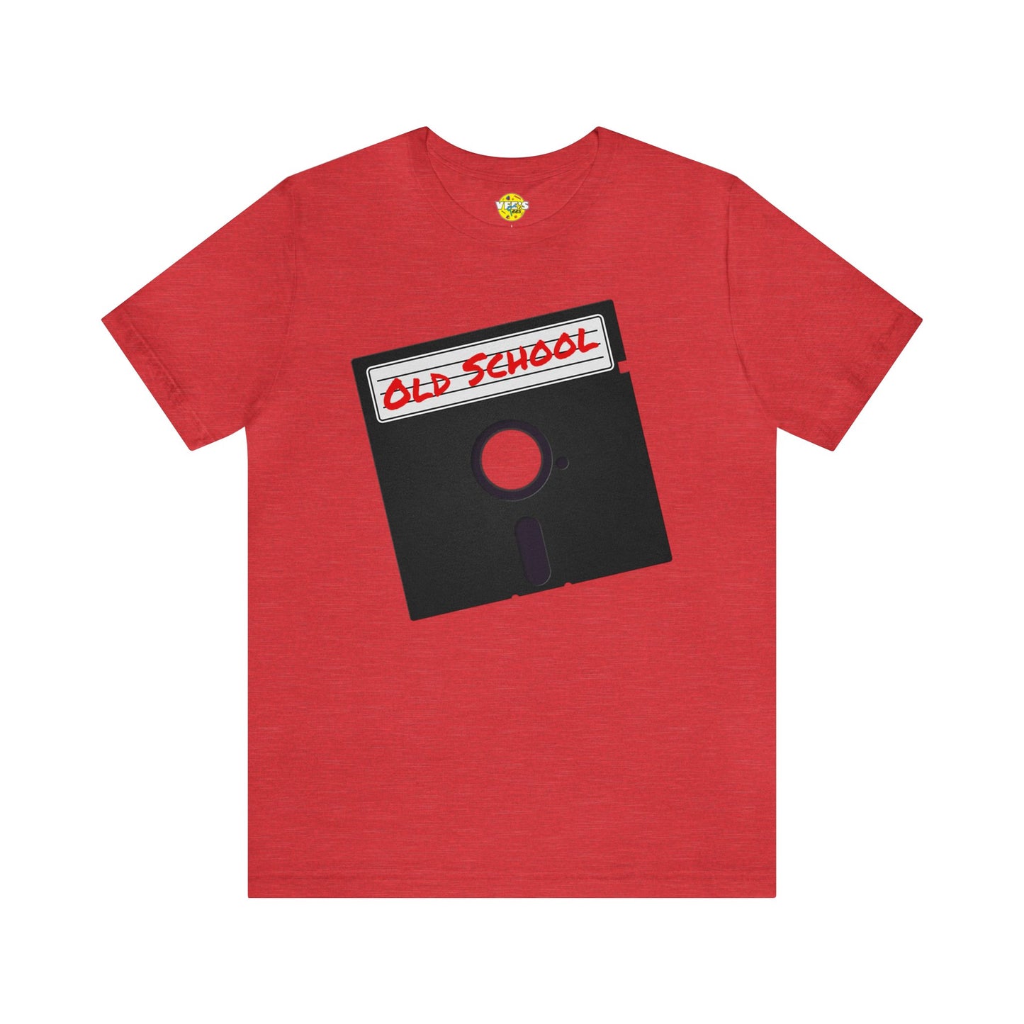 Back to the '80s Vibes - Retro Floppy Disk Short Sleeve T-shirt - Old School