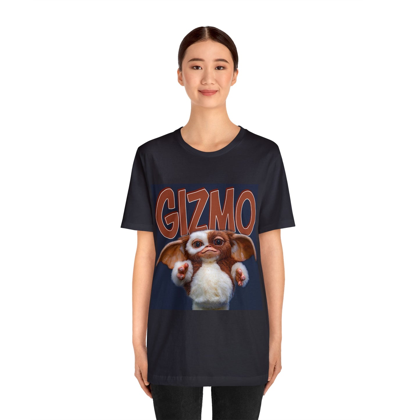 Halloween Gizmo from Gremlins Short Sleeve T-Shirt - Cute Mogwai Graphic Tee, 80s Movie Nostalgia Shirt