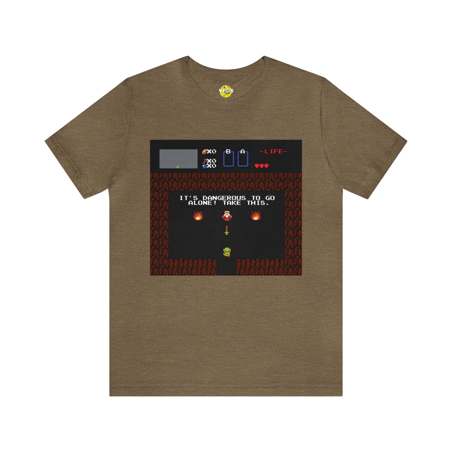 Link Cave Entrance Short Sleeve T-Shirt - Retro Gaming Nostalgic Tee