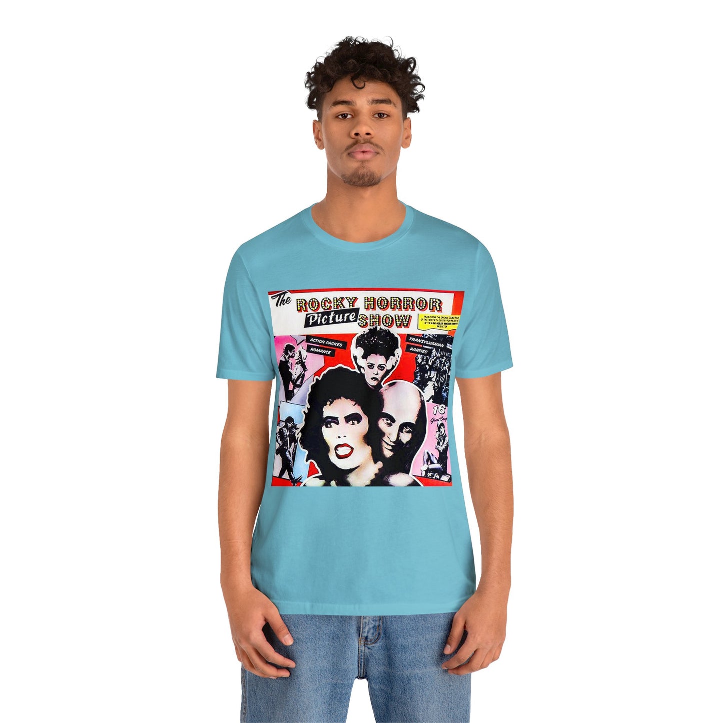 Halloween Rocky Horror Picture Show Album Cover Short Sleeve T-Shirt - Classic Musical Tee - Cult Film Shirt - Time Warp Fan Gift