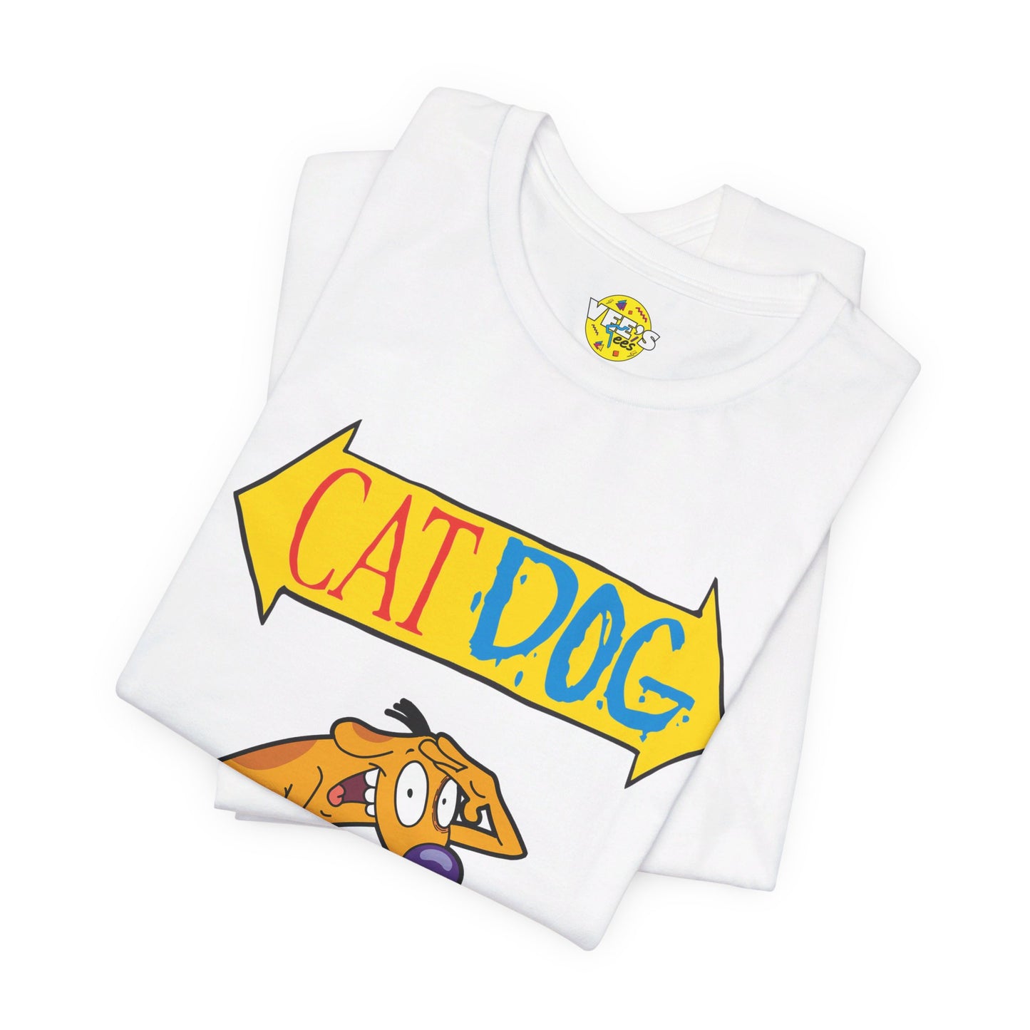 CatDog Retro Cartoon Short Sleeve T-Shirt - '90s Nick Nostalgia Tee