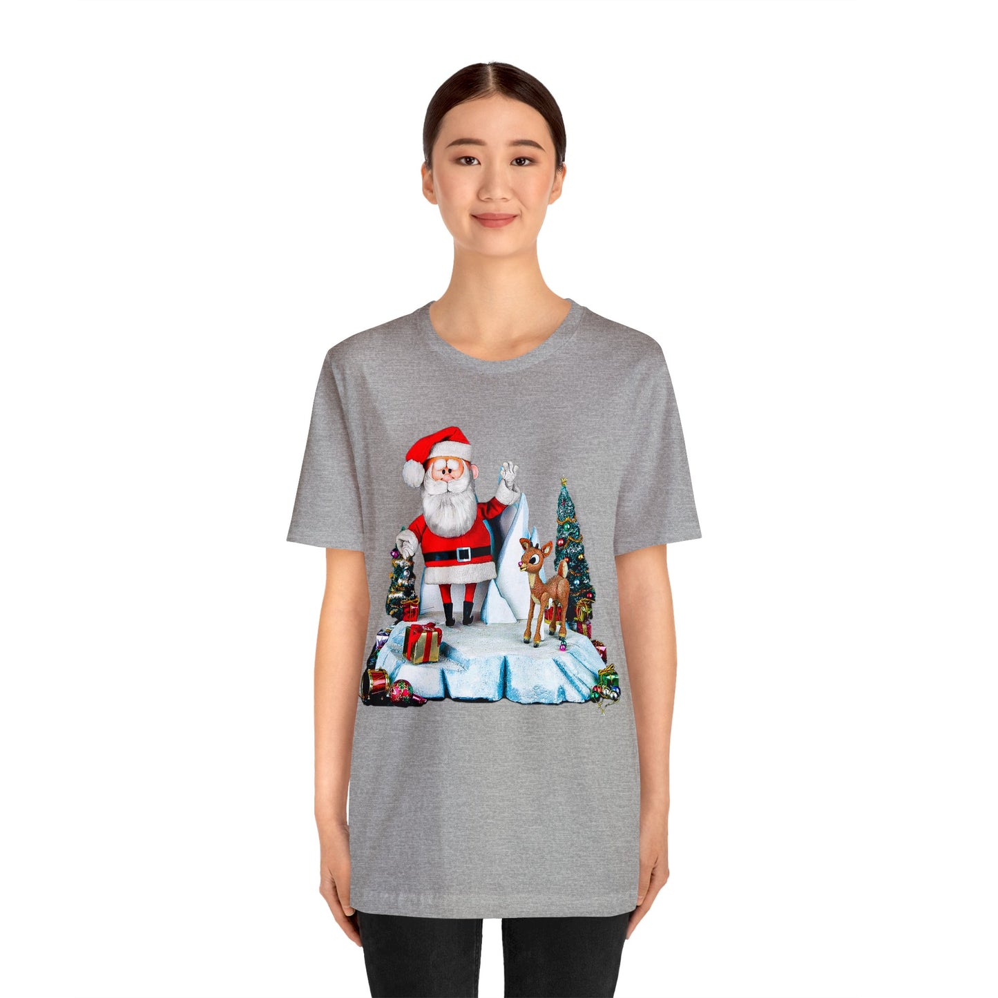 Christmas Cartoon Tshirt - Rudolph Christmas Shirt - Rudolph Santa Tshirt - Christmas Movie Shirt - Rudolph the Red Nosed Reindeer Tshirt