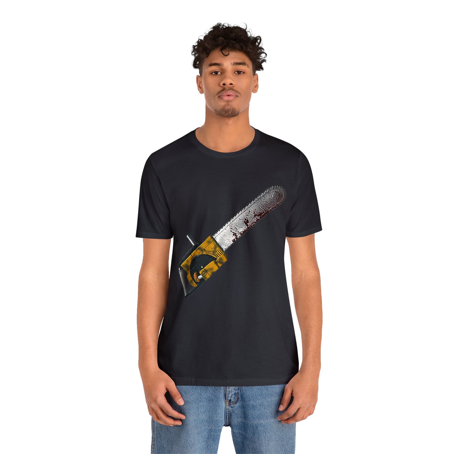 Halloween Leatherface's Chainsaw Short Sleeve T-Shirt - Horror Icon Tee, Classic Movie Graphic Shirt