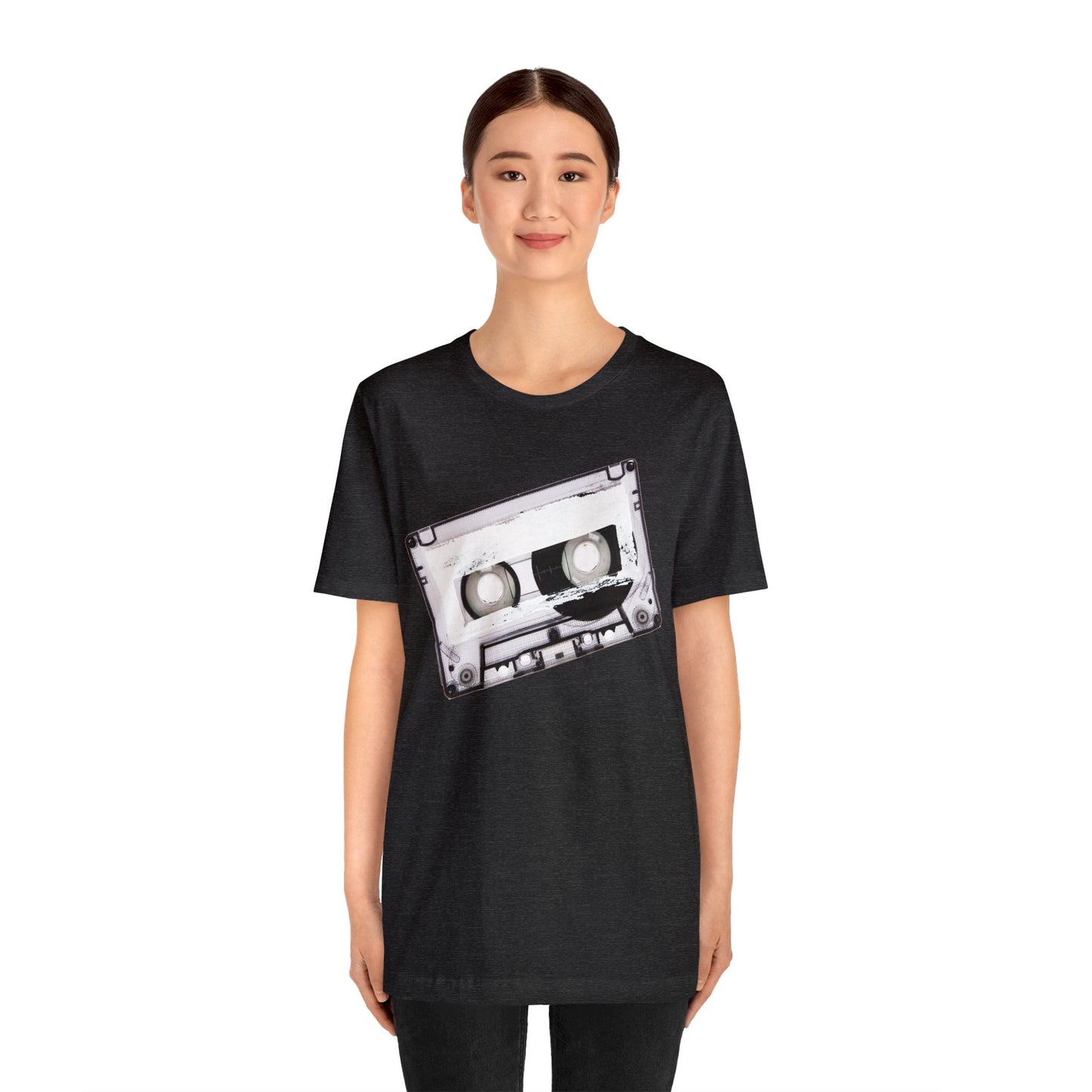 Retro Cassette Tape Short Sleeve T-Shirt - Vintage Music Lover Tee, 80s Nostalgia Graphic Shirt