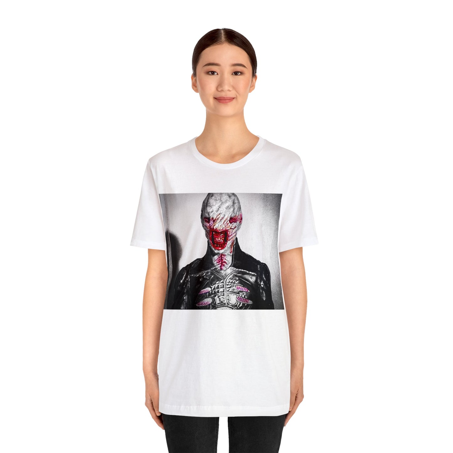 Halloween Chatterer Hellraiser Short Sleeve T-Shirt - Clive Barker Horror Movie Tee, Cenobite Art Shirt