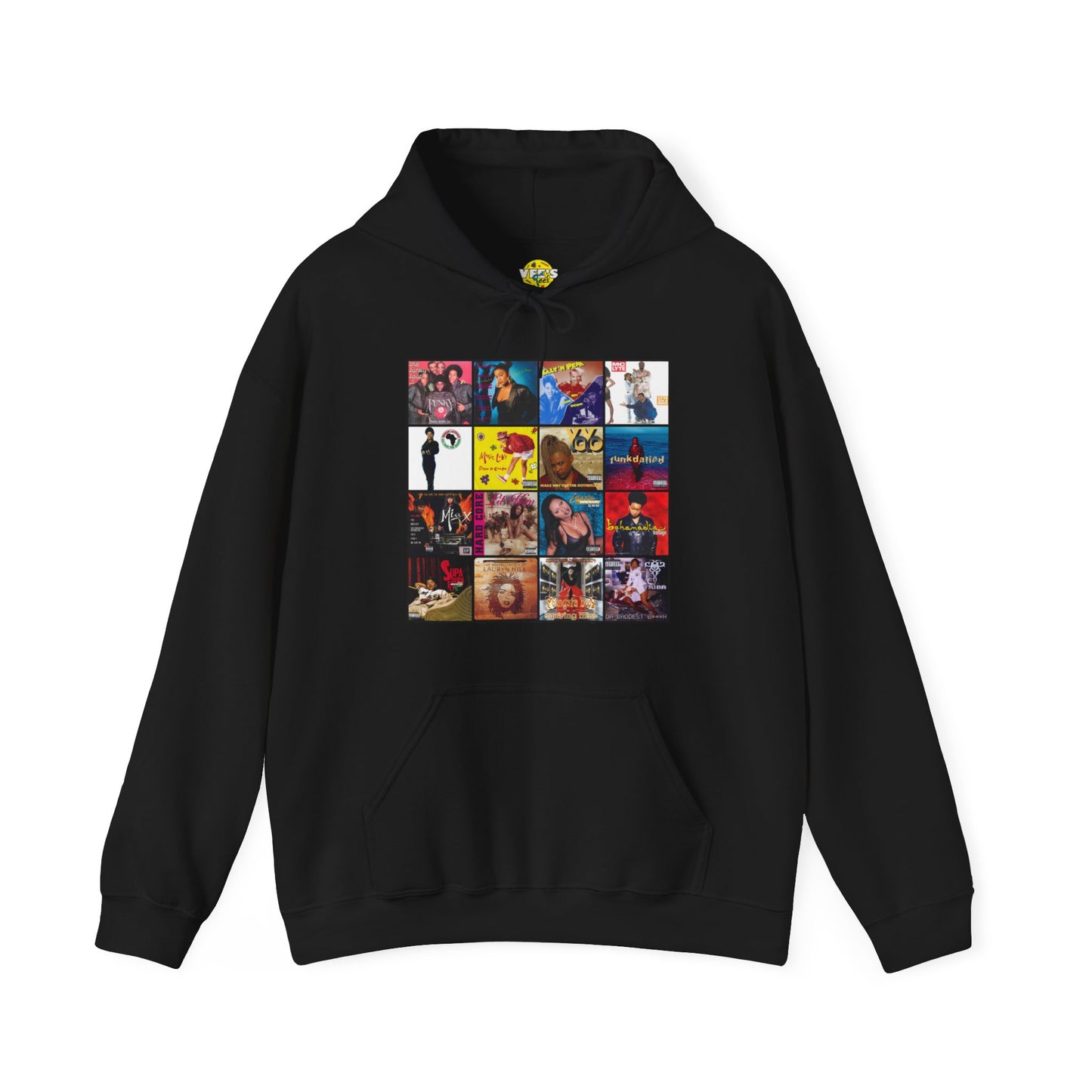 Founding Ladies of Hip Hop Album Cover Collage Hoodie, Vintage Rap Legends Sweatshirt, 80s 90s Hip Hop