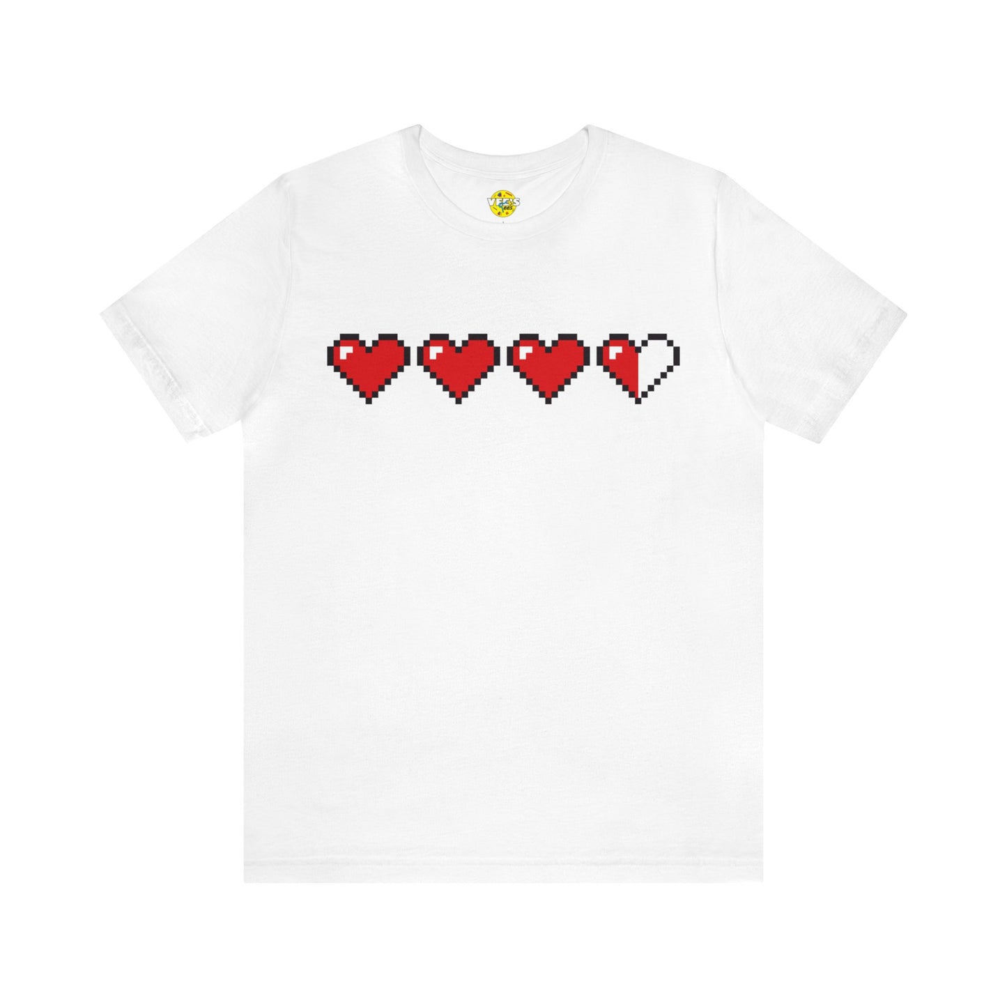 Retro Video game tshirt - Retro Arcade game shirt - Classic Retro Gamer tee - Gamer Heart Container tshirt - Pixelated Hearts tee