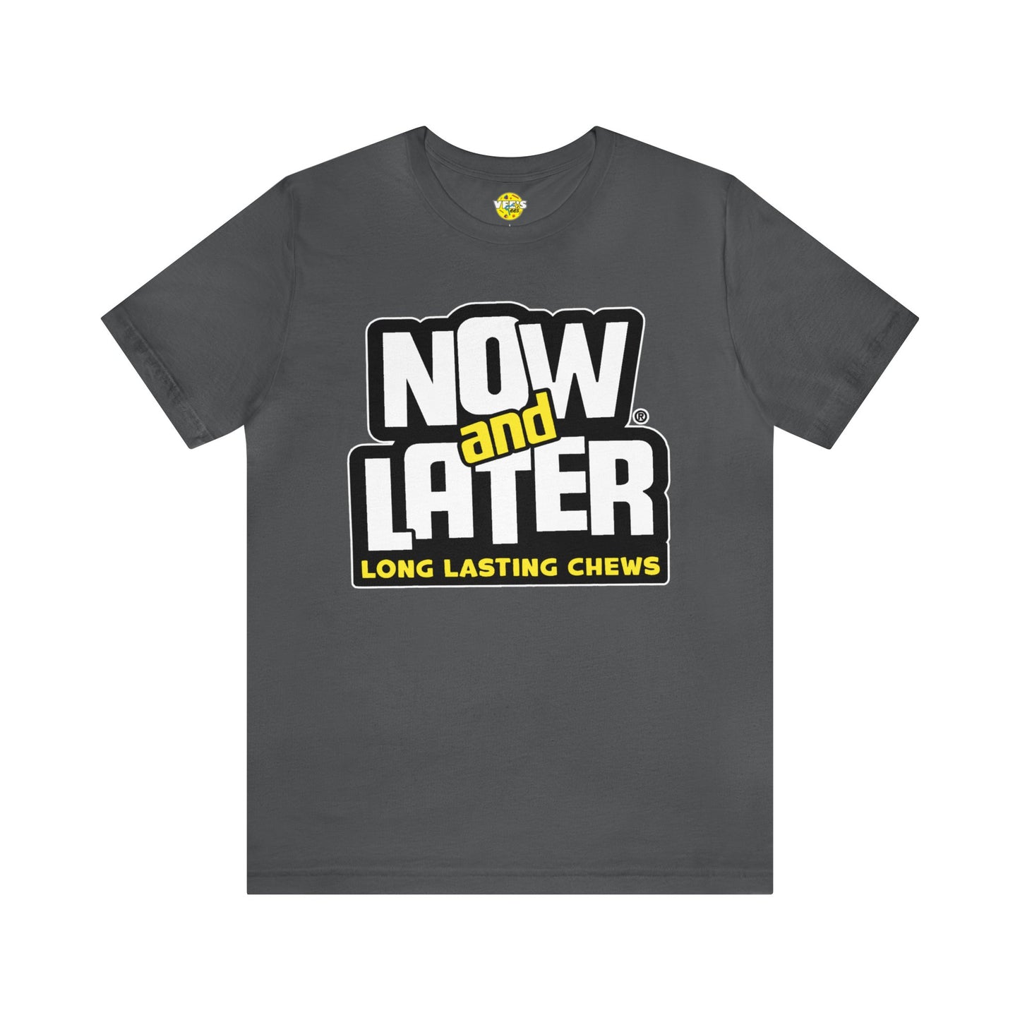 90s Nostalgia - Now and Later Logo Short Sleeve T-Shirt - Retro Now and Later Candy Logo