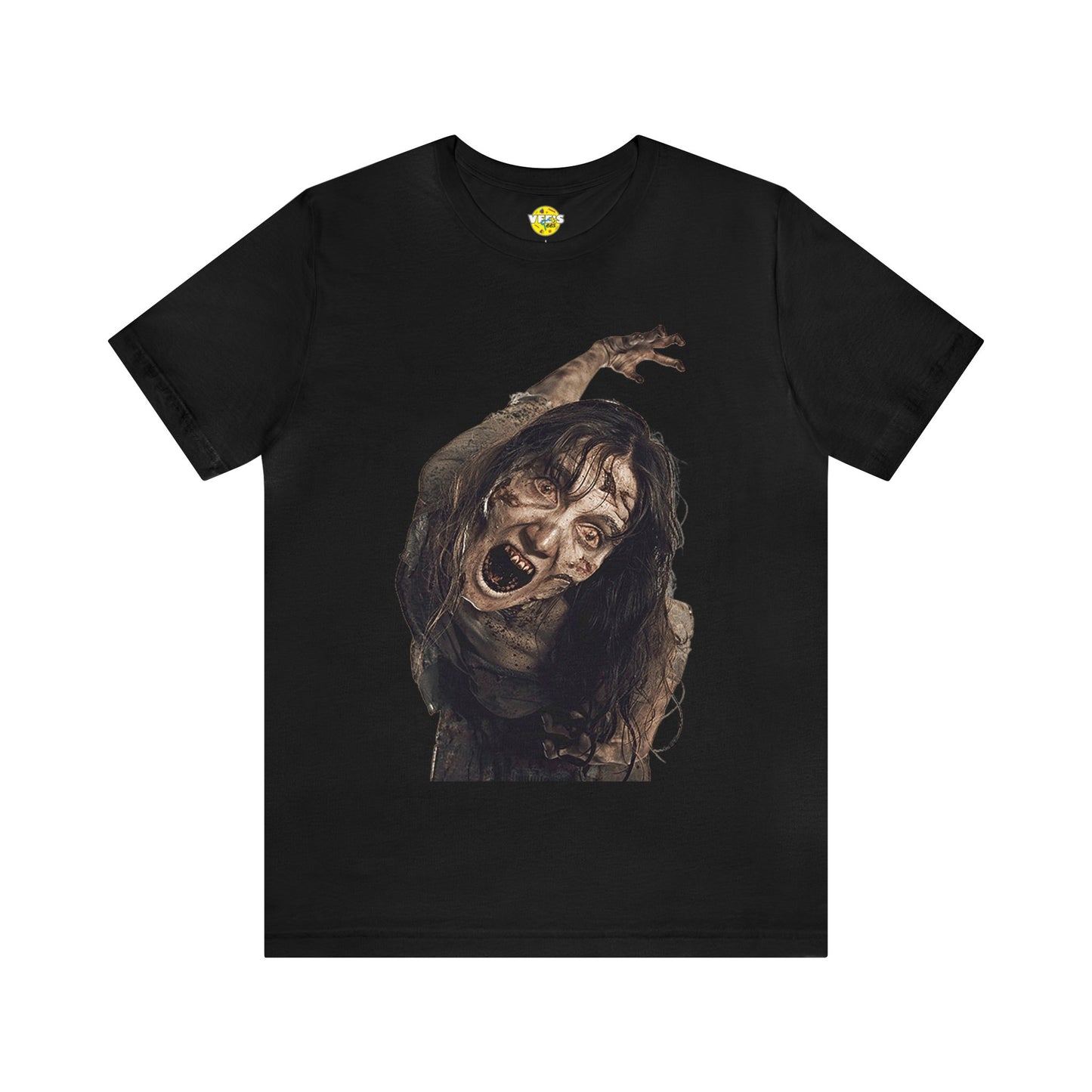 Halloween Zombie Female Short Sleeve T-Shirt - Undead Horror Tee, Walking Dead Graphic Shirt