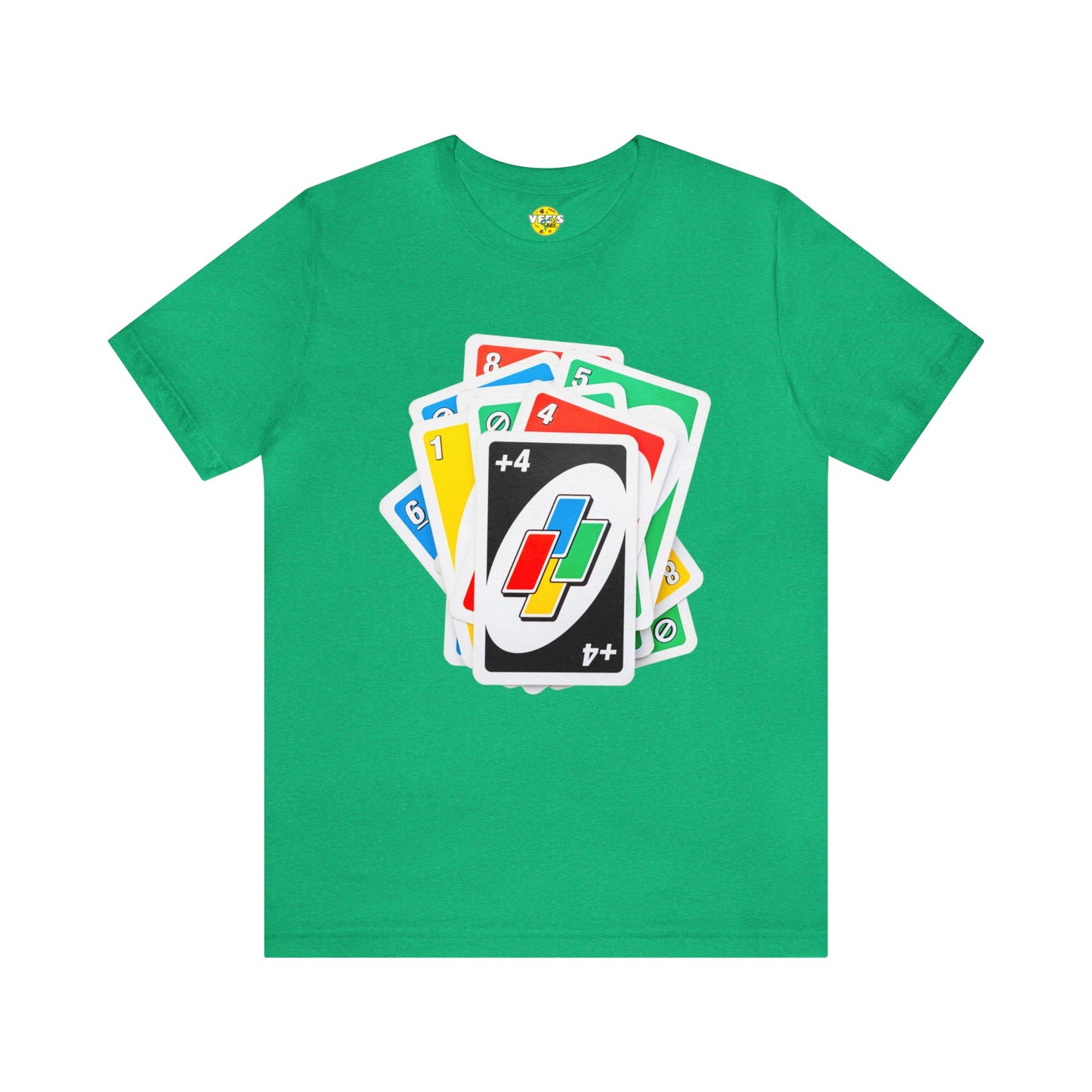 Uno Card Game TShirt - Fun Draw 4 Stack Design - Card Game Tee - Draw 4 TShirt