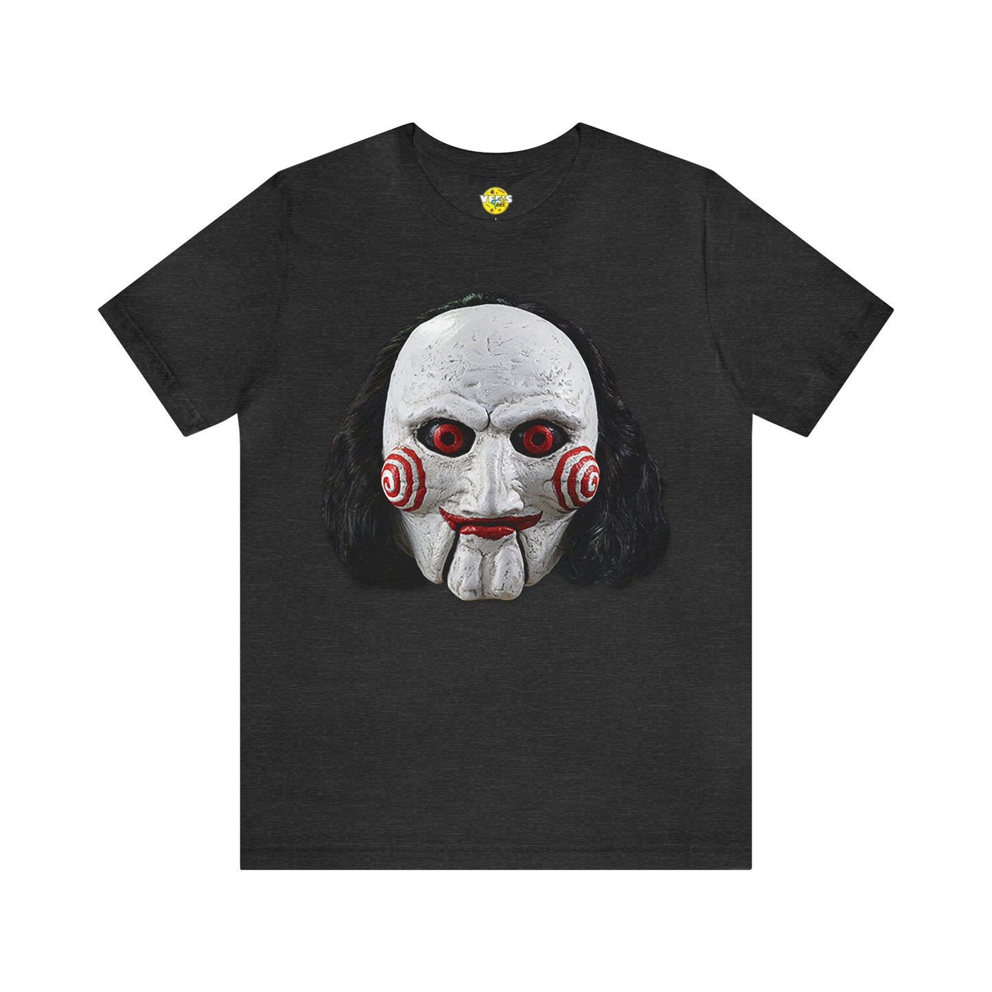 Halloween Billy from SAW Short Sleeve T-Shirt - Horror Icon Tee, Classic Film Graphic Shirt