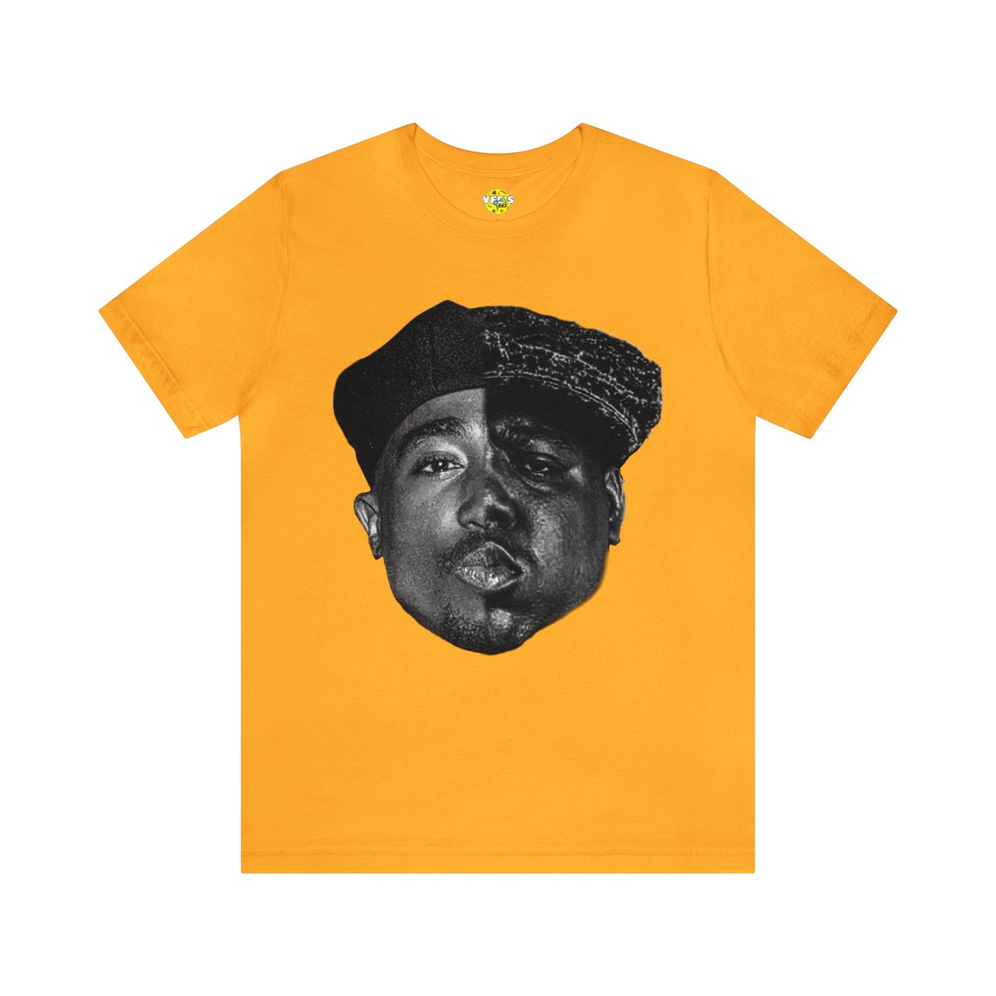 Tupac and Notorious BIG Half Faces TShirt, 90s Style Iconic Classic Hip Hop Shirt, Vintage Music Legends Tee, Singer Tribute TShirt