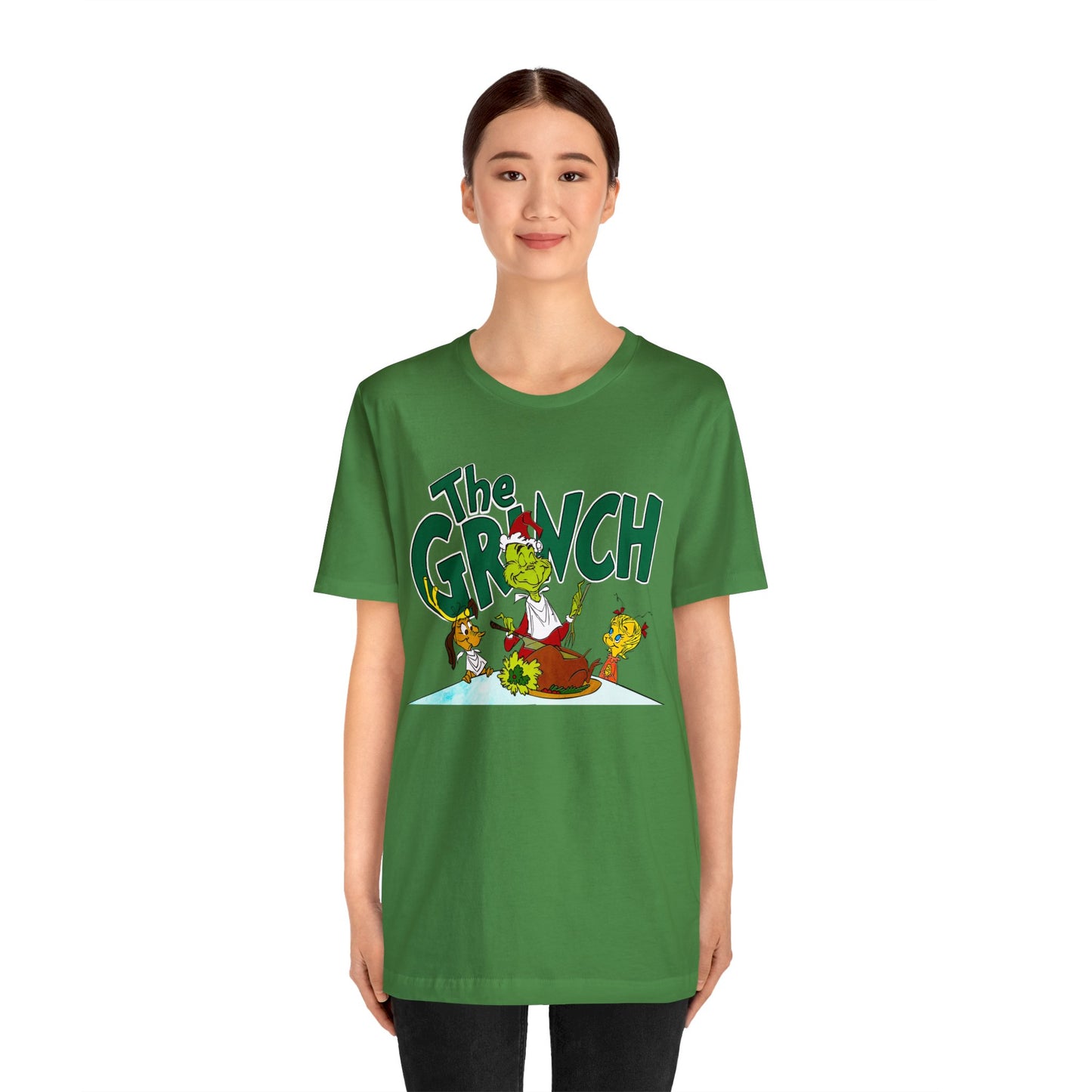 The Grinch cartoon tshirt - The Grinch Christmas table tshirt - Holiday Grinch Christmas table tshirt - Christmas Grinch dinner tshirt