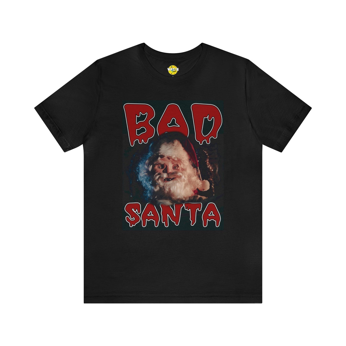 Holiday Scary Santa Mask tshirt - Christmas Crypt Keeper Santa tshirt - Christmas Ghoul Santa Mask tshirt - Christmas Creepy Santa Mask tee