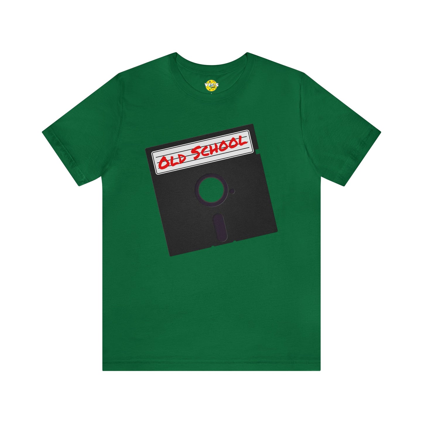 Back to the '80s Vibes - Retro Floppy Disk Short Sleeve T-shirt - Old School