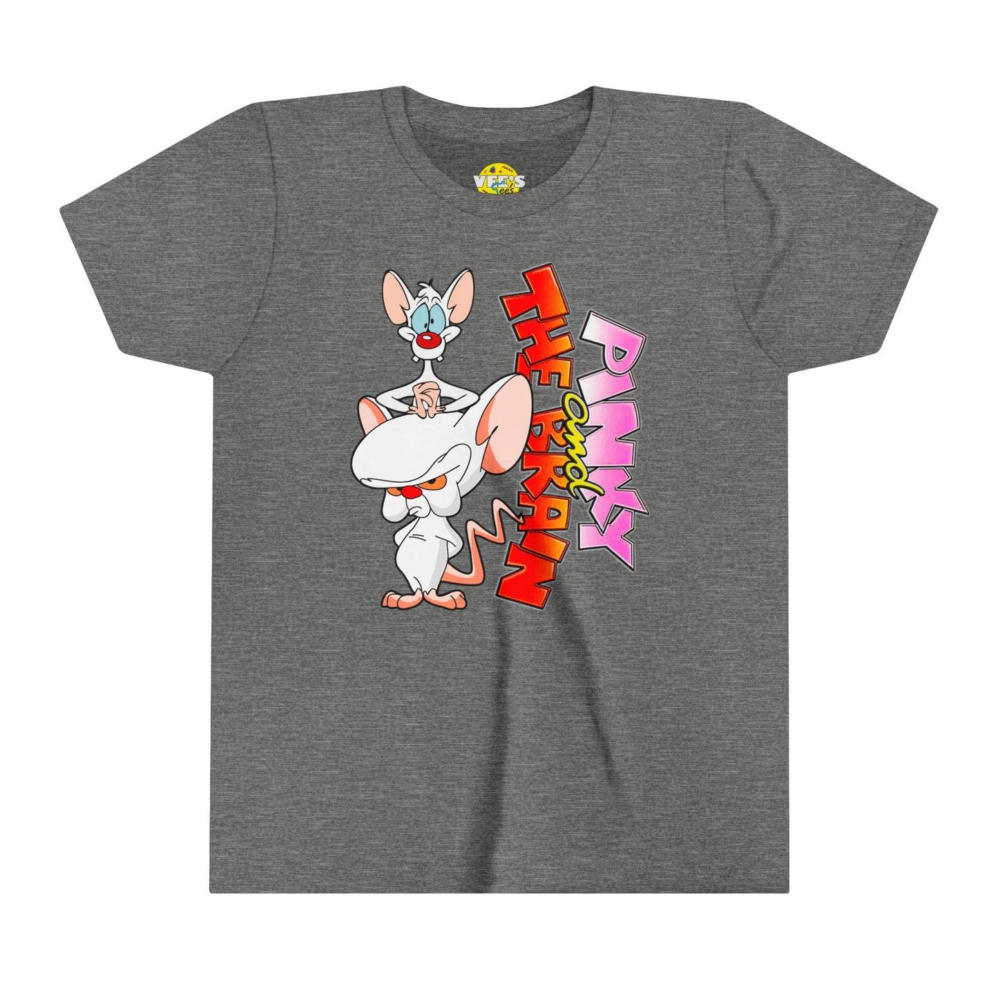 Pinky and the Brain Kids Graphic TShirt, Bella Canvas 3001Y, 90s Nostalgia Youth Tee