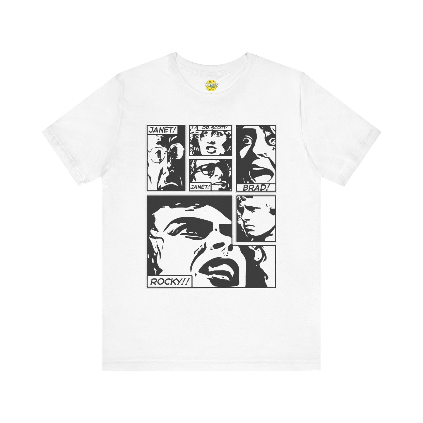 Halloween Rocky Horror Picture Show Cast Comic Book Short Sleeve T-Shirt