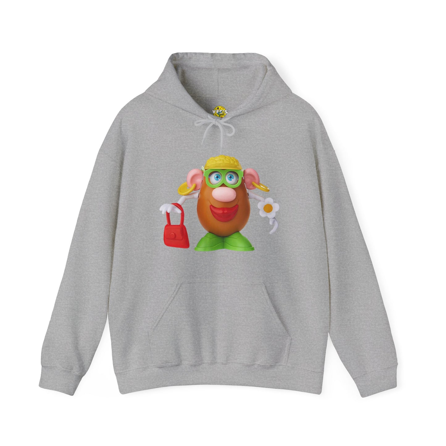 Classic Mrs. Potato Head Retro Hoodie, Vintage Nostalgic Retro Iconic Childhood Character Sweatshirt, Valentines Day Couple Toy Enthusiast