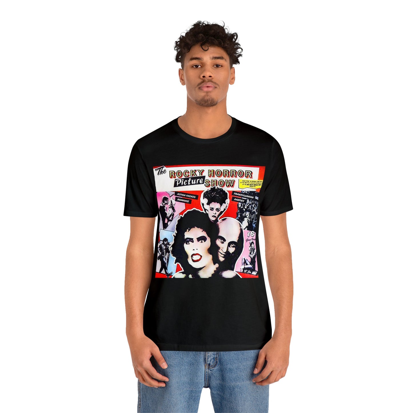 Halloween Rocky Horror Picture Show Album Cover Short Sleeve T-Shirt - Classic Musical Tee - Cult Film Shirt - Time Warp Fan Gift