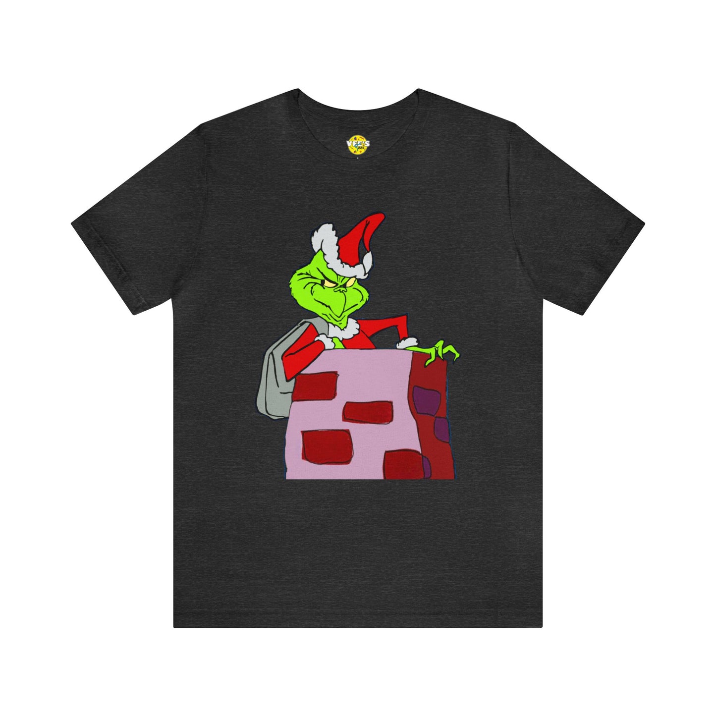 Christmas Cartoon Tee - Retro Grinch Tshirt - The Grinch Cartoon Tshirt - The Grinch Chimney Tshirt