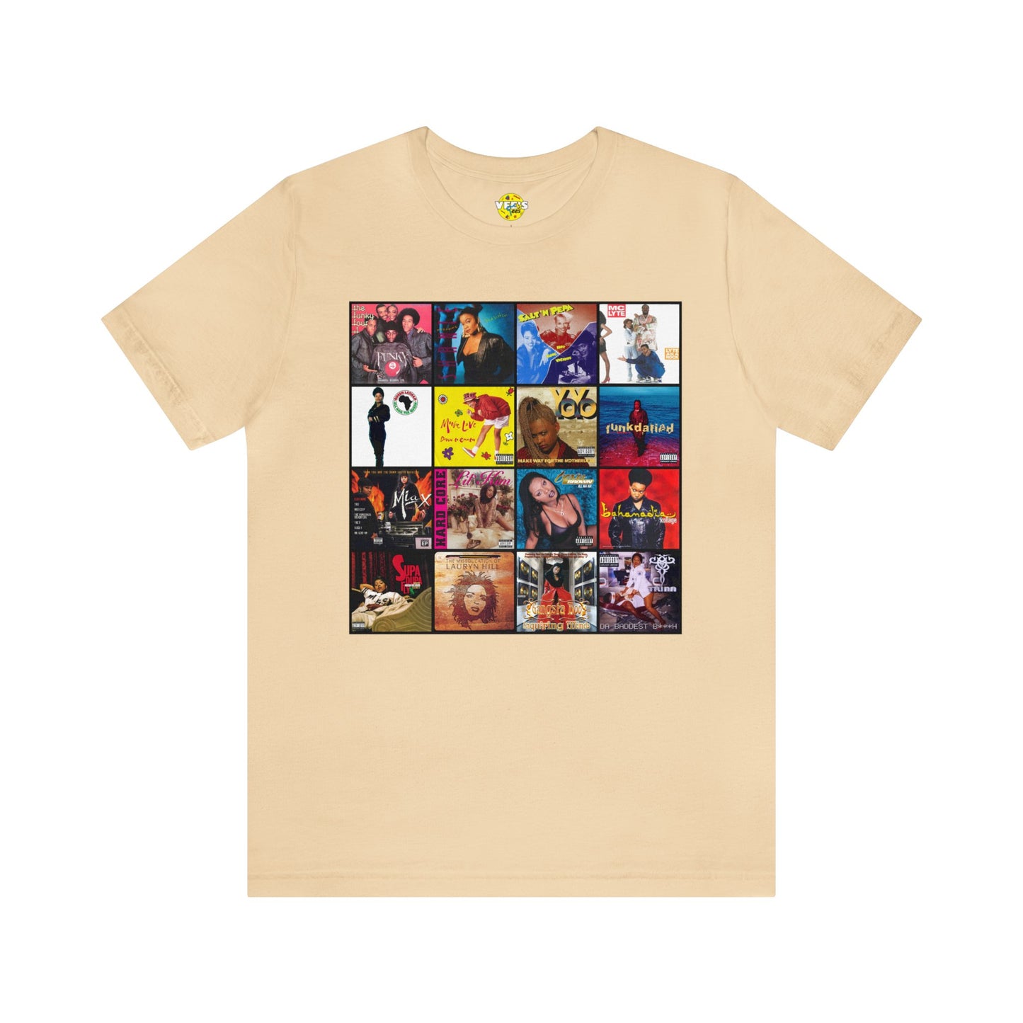 Founding Ladies of Hip Hop Album Cover Collage T-Shirt, Vintage Rap Legends Tee, 80s 90s Music Shirt