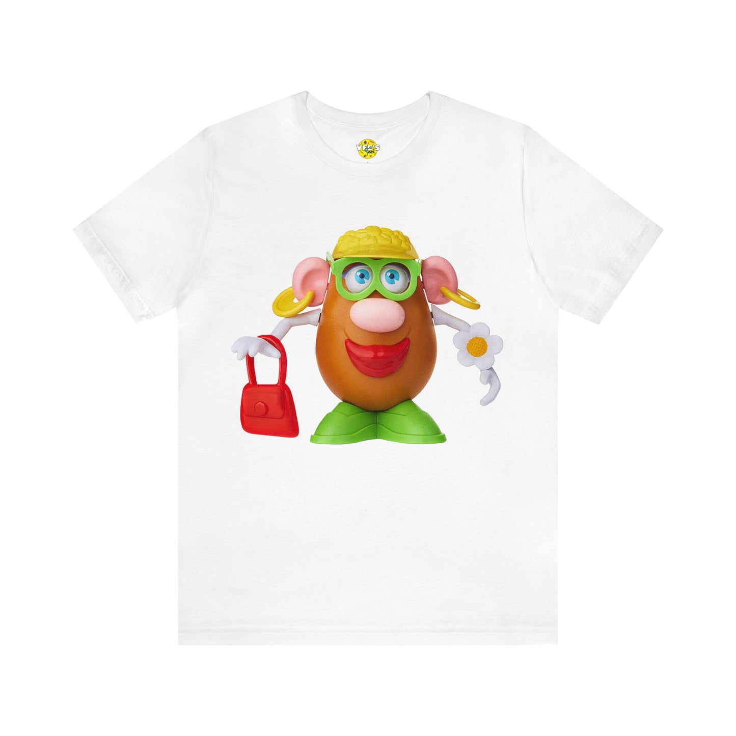 Classic Mrs. Potato Head Retro Tee - Vintage Nostalgic Retro Iconic Childhood Character Shirt - Valentines Day Couple Toy Enthusiast Tshirt