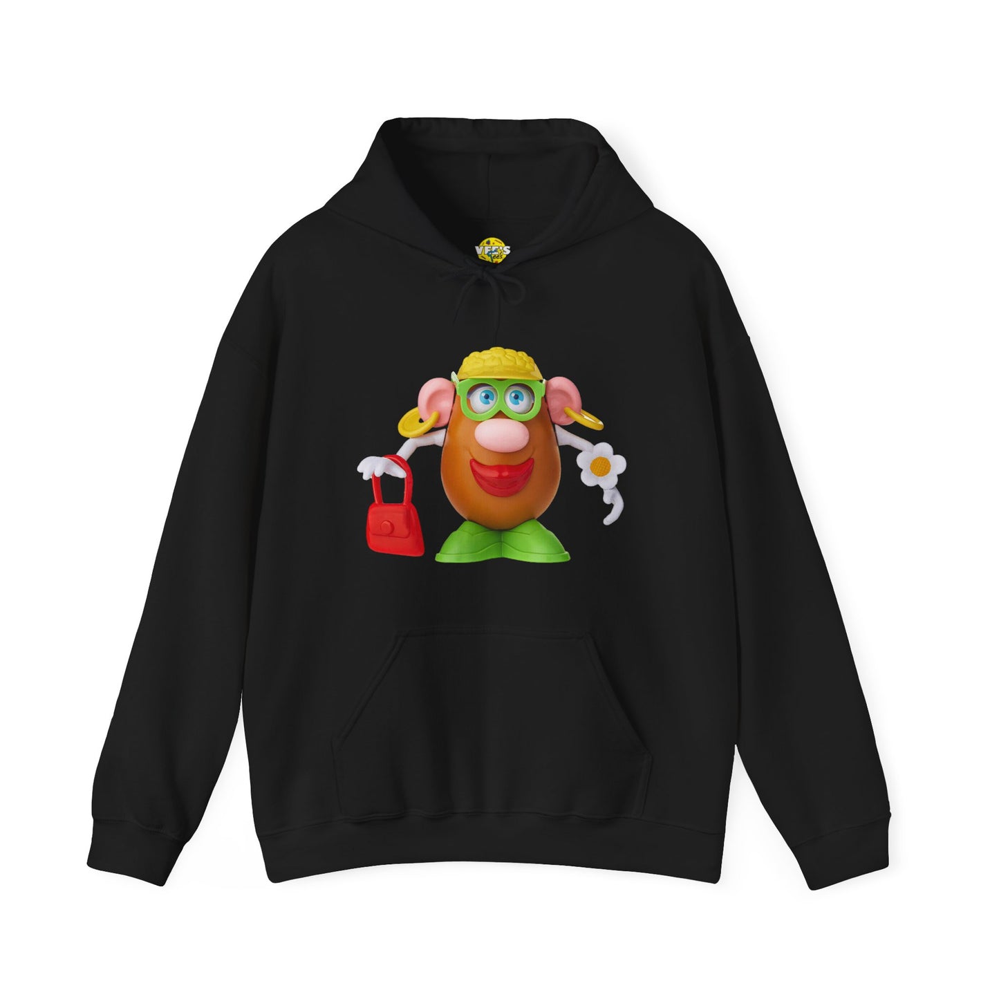 Classic Mrs. Potato Head Retro Hoodie, Vintage Nostalgic Retro Iconic Childhood Character Sweatshirt, Valentines Day Couple Toy Enthusiast