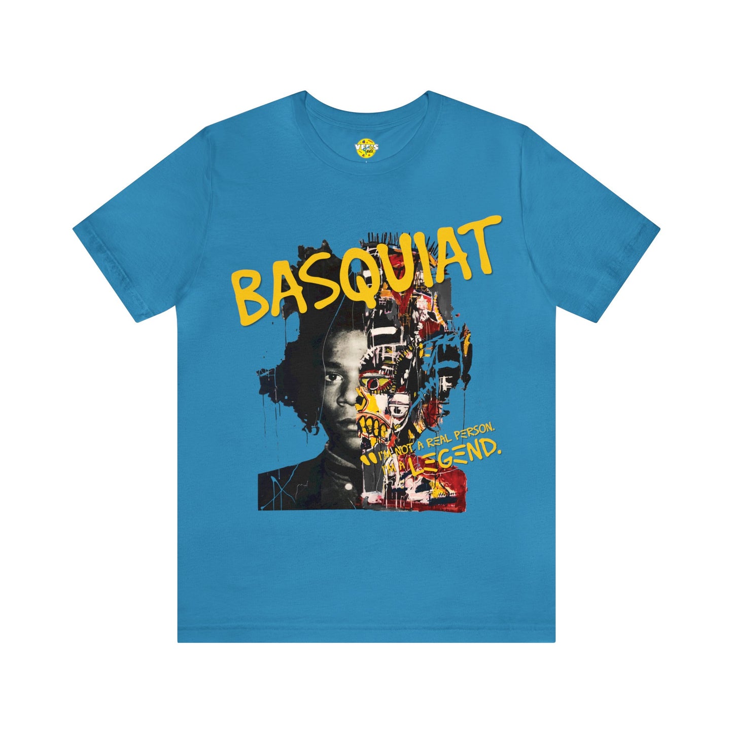 Basquiat Portrait Urban Art Icon Shirt, Jean-Michel Basquiat Quote Collage T-Shirt, Art Lover Fashion Graphic Tee, Black History Month