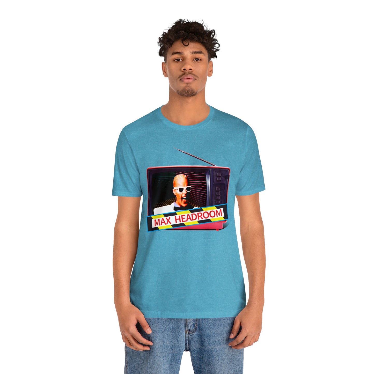 Max Headroom Retro TV Vibes Short Sleeve T-Shirt - Vintage Cyberpunk Tee