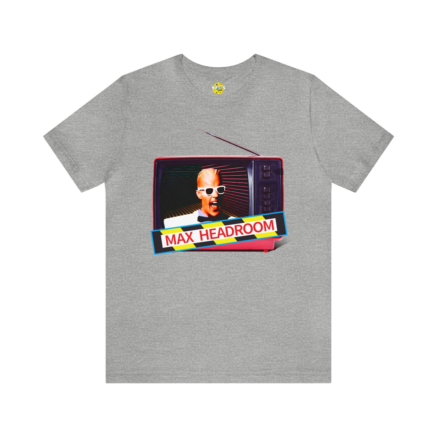 Max Headroom Retro TV Vibes Short Sleeve T-Shirt - Vintage Cyberpunk Tee