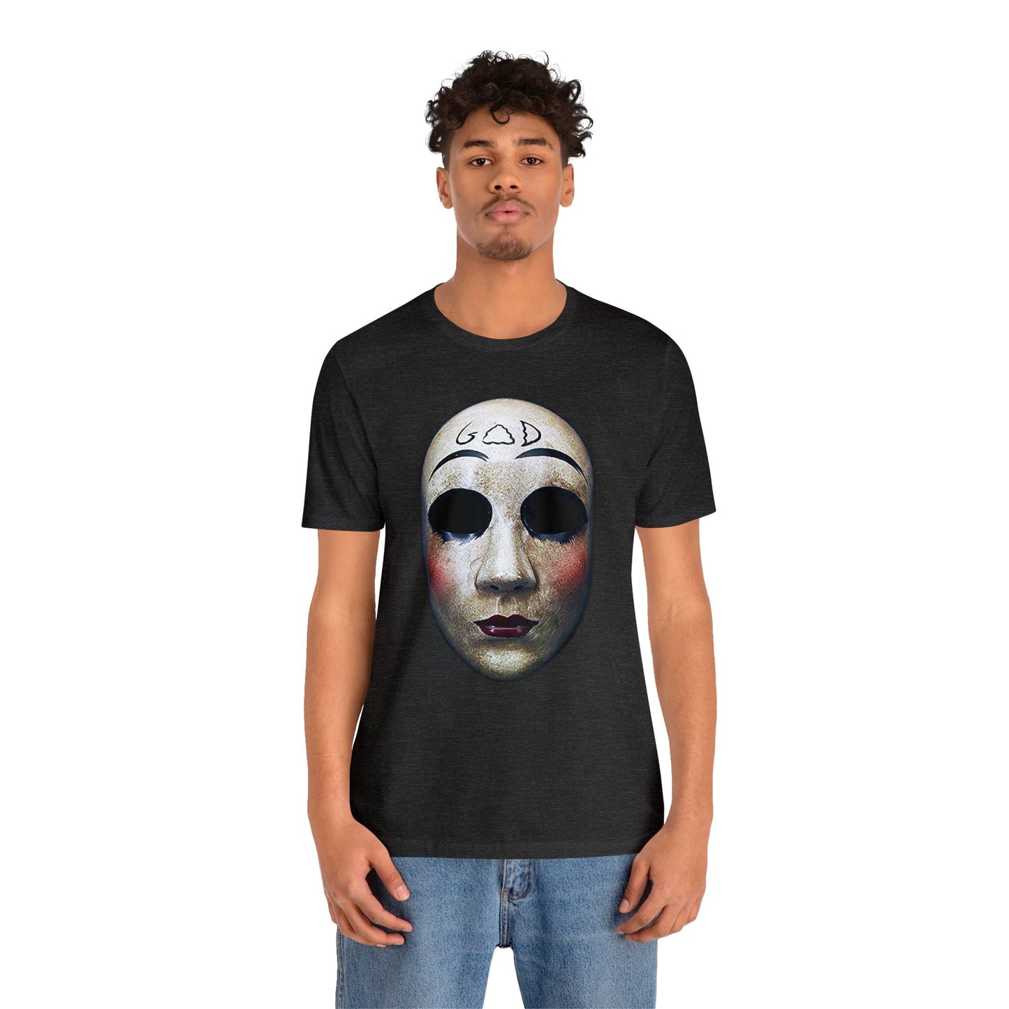 Halloween The Purge God Mask Short Sleeve T-Shirt - Iconic Horror Movie Tee, The Purge Mask Graphic Shirt