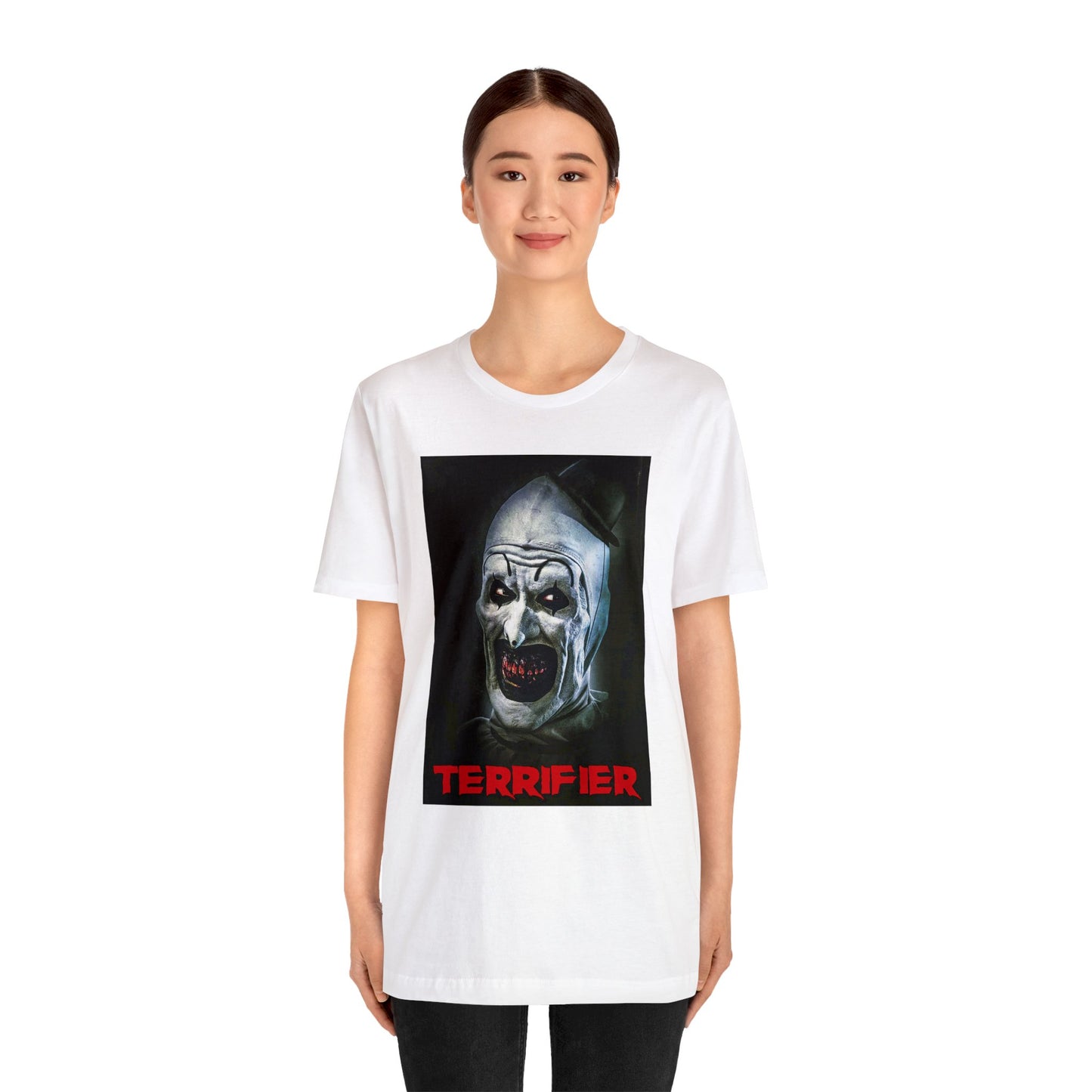 Halloween Terrifier Short Sleeve T-Shirt - Art the Clown Tee - Horror Movie Shirt