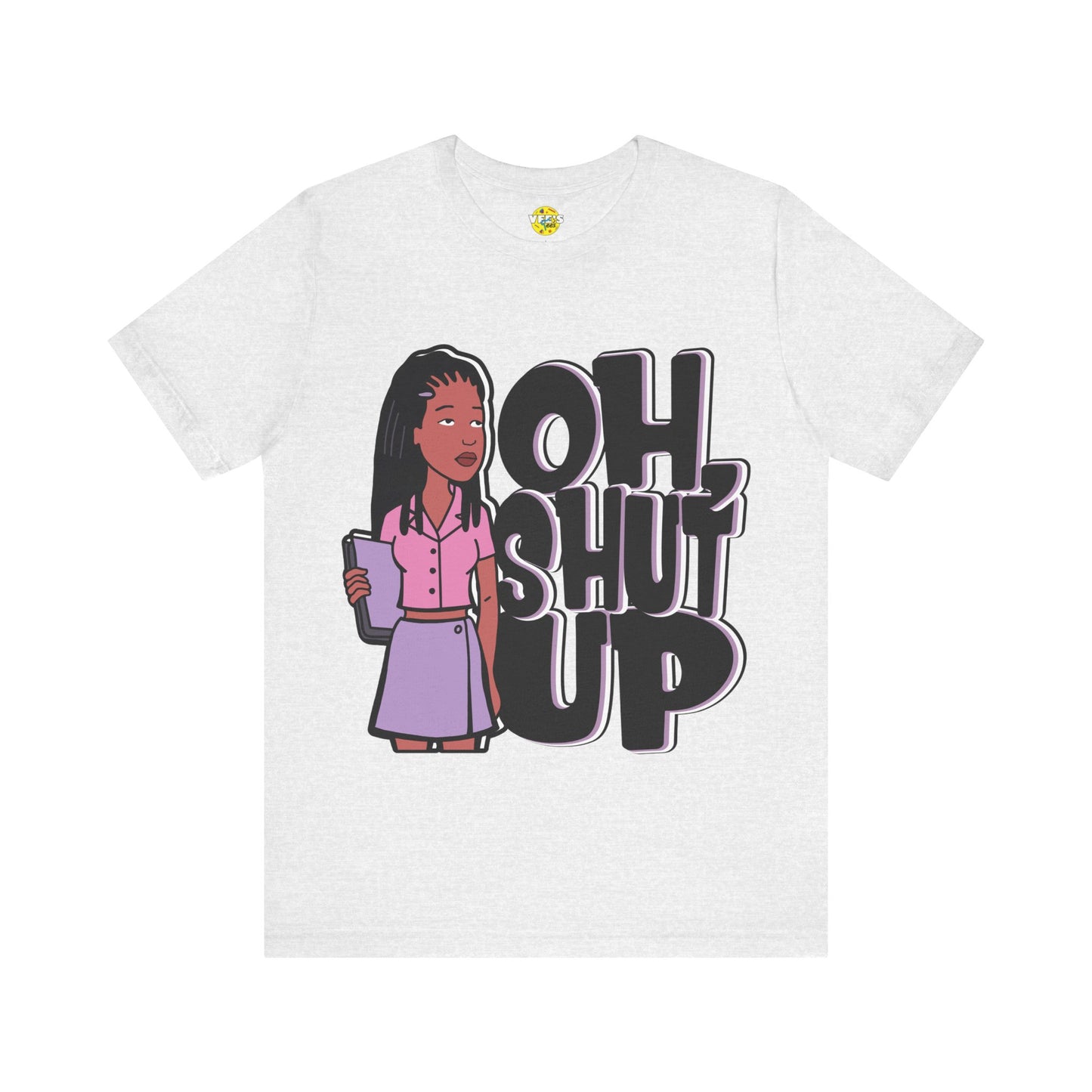 Jodie Landon "Oh, Shut Up" Short Sleeve T-Shirt - Vintage MTV Cartoon Shirt for Retro Fans