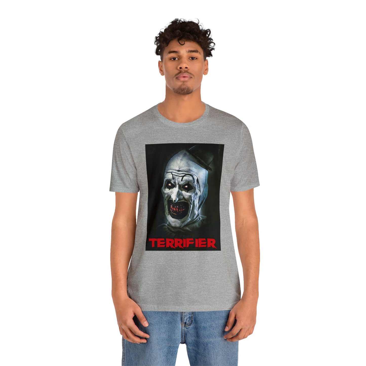 Halloween Terrifier Short Sleeve T-Shirt - Art the Clown Tee - Horror Movie Shirt