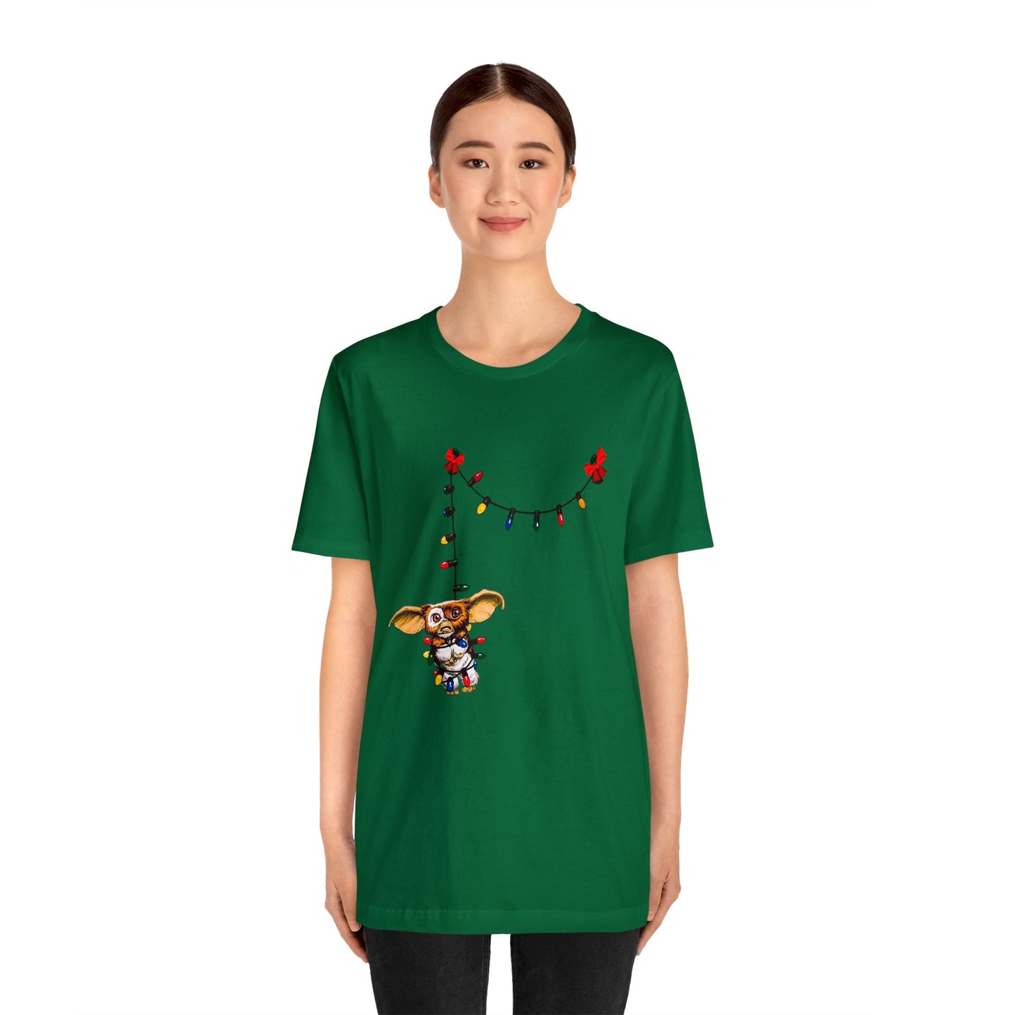 Christmas Gremlin tshirt - Gizmo! Christmas Lights - Gremlin Christmas Lights - Holiday Gremlin - Mogwai tshirt