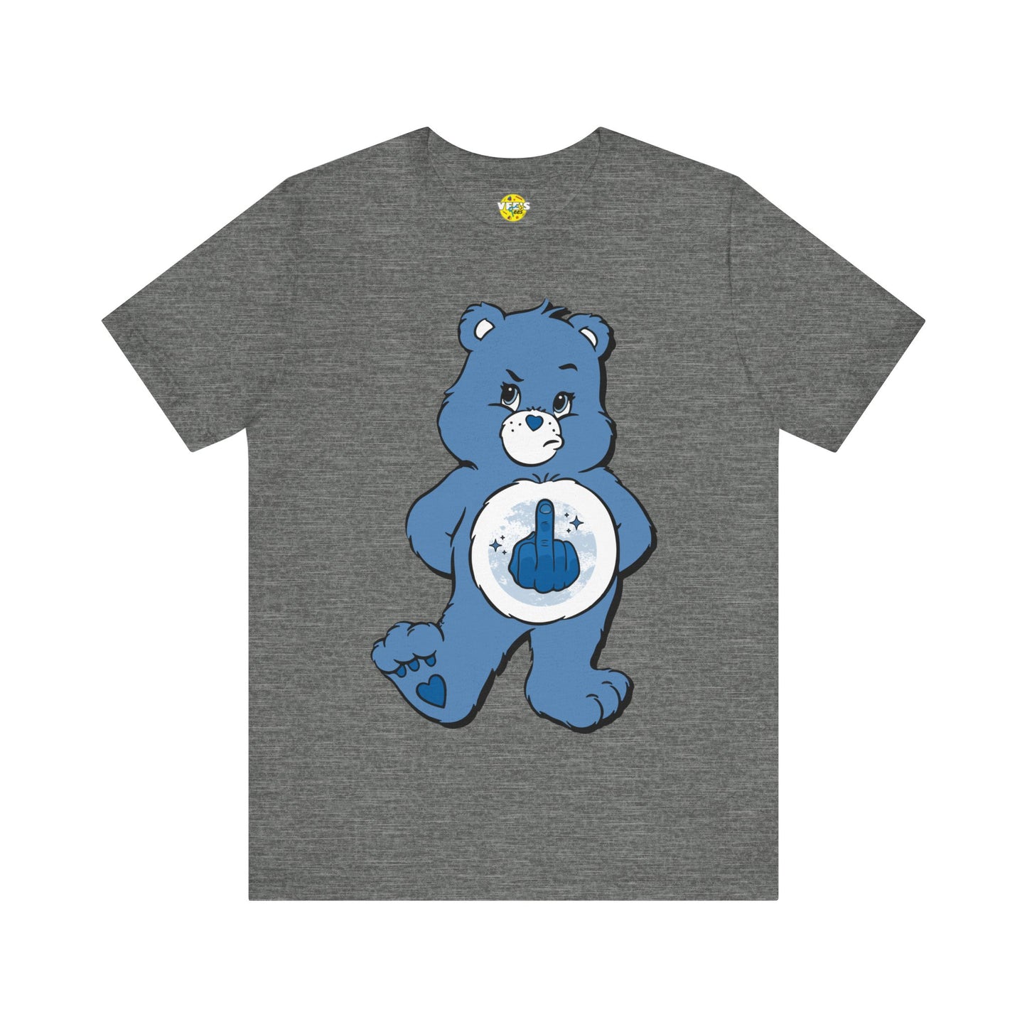 Grumpy Bear Middle Finger TShirt - Adult Care Bears Tee