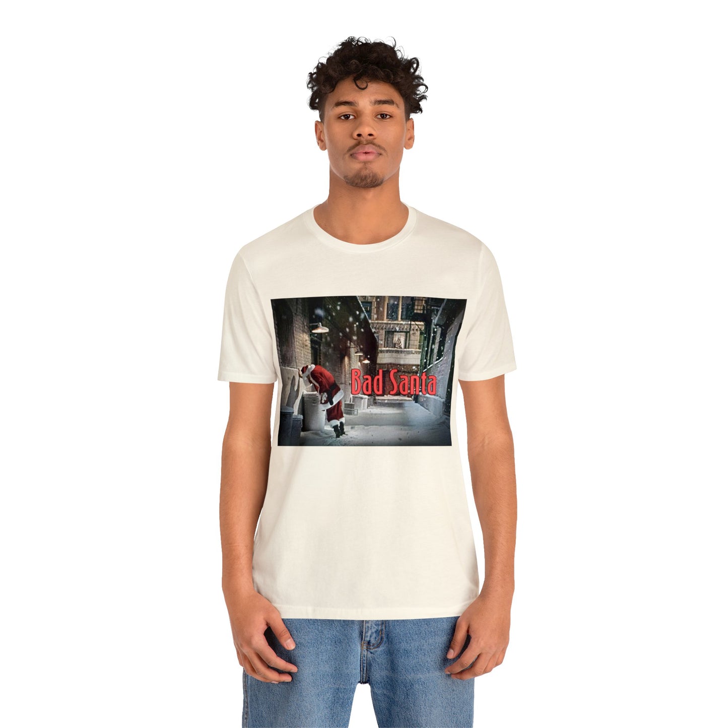 Bad Santa - Quirky Short Sleeve T-Shirt - Movie Scene Tee