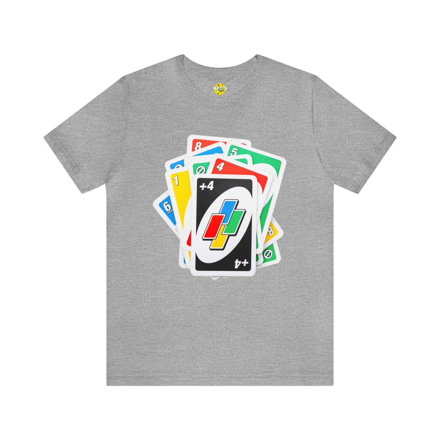 Uno Card Game TShirt - Fun Draw 4 Stack Design - Card Game Tee - Draw 4 TShirt