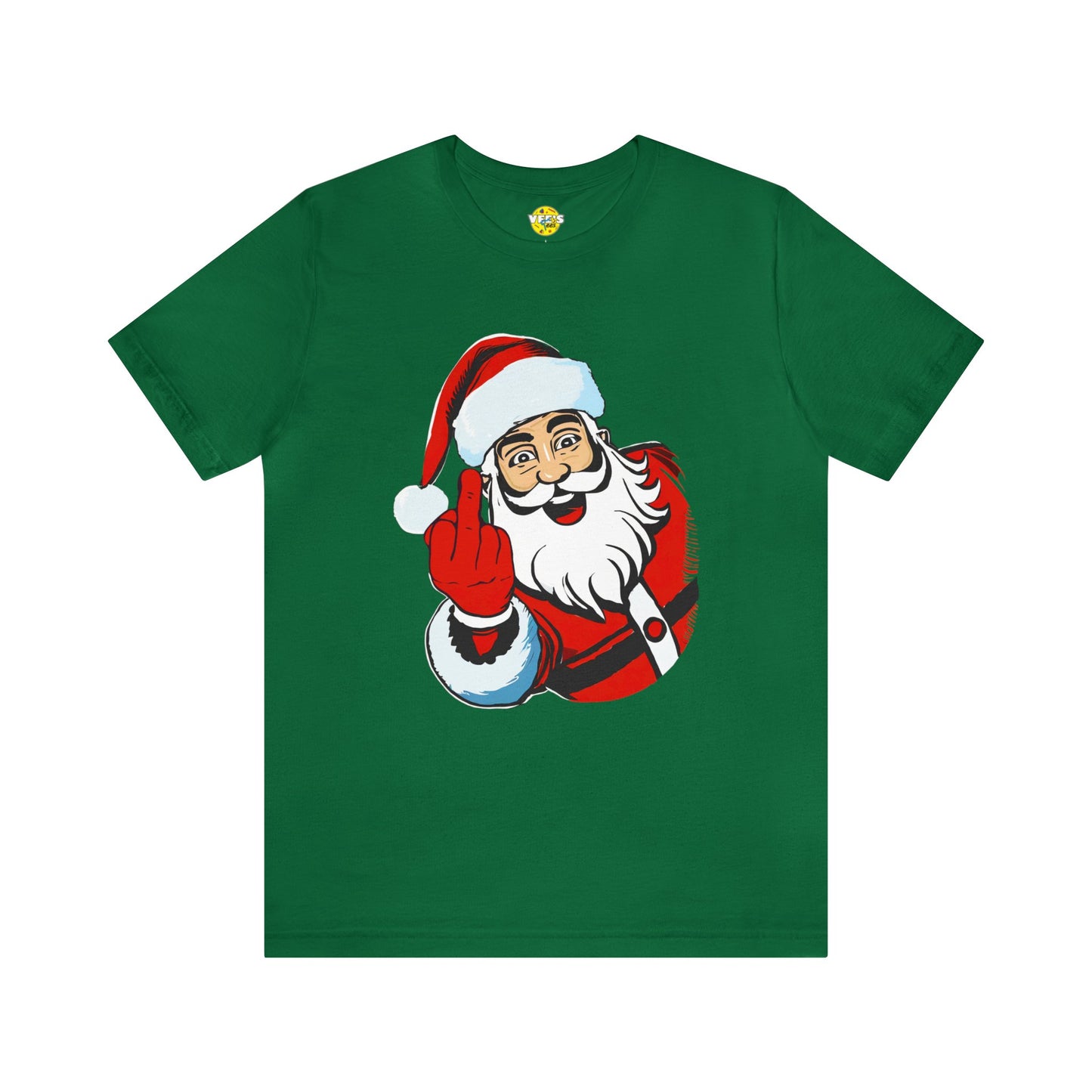 Naughty Santa Tshirt - Naughty Santa Christmas Tshirt - Santa Claus Middle Finger - Santa Middle Finger Tshirt