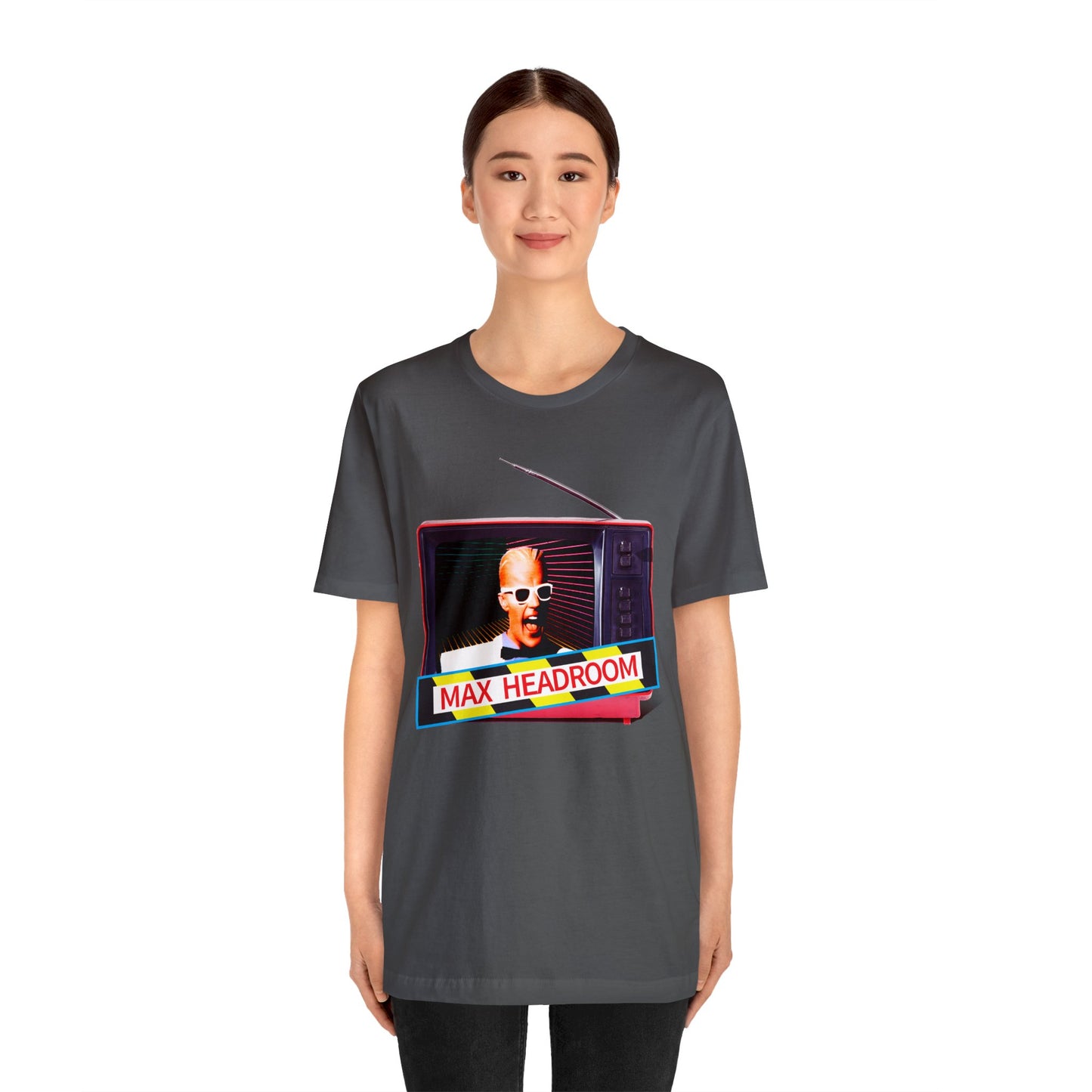 Max Headroom Retro TV Vibes Short Sleeve T-Shirt - Vintage Cyberpunk Tee