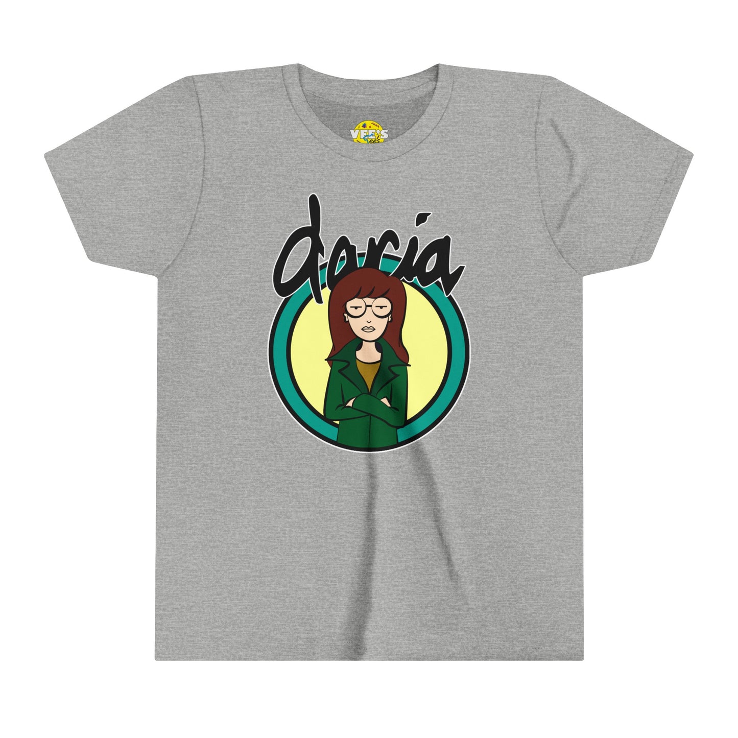 Daria Morgendorfer Kids' Graphic Tee, 90s Nostalgia Shirt, Bella Canvas 3001Y