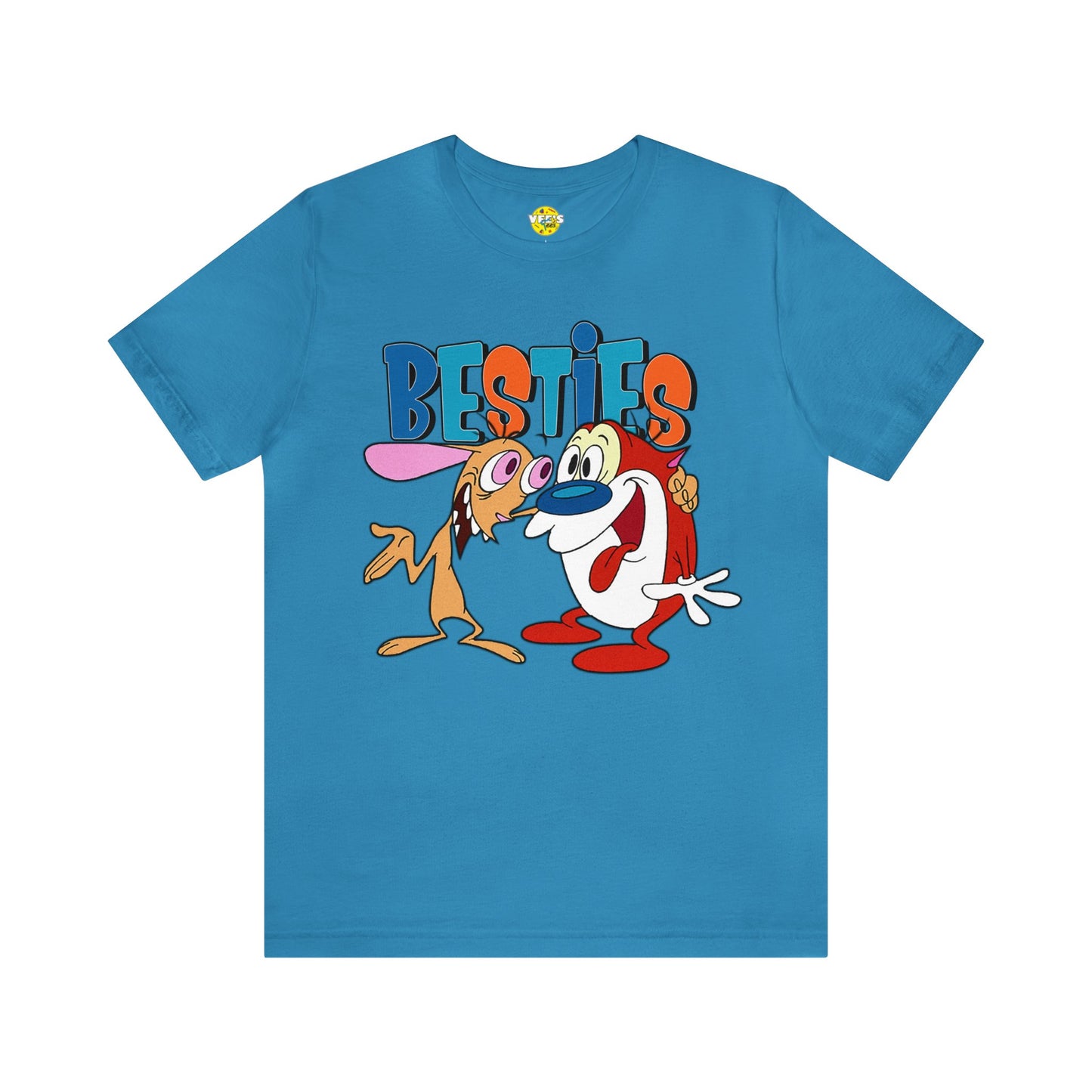 Ren & Stimpy Besties Short Sleeve T-shirt - 90s Cartoon Retro TV Show