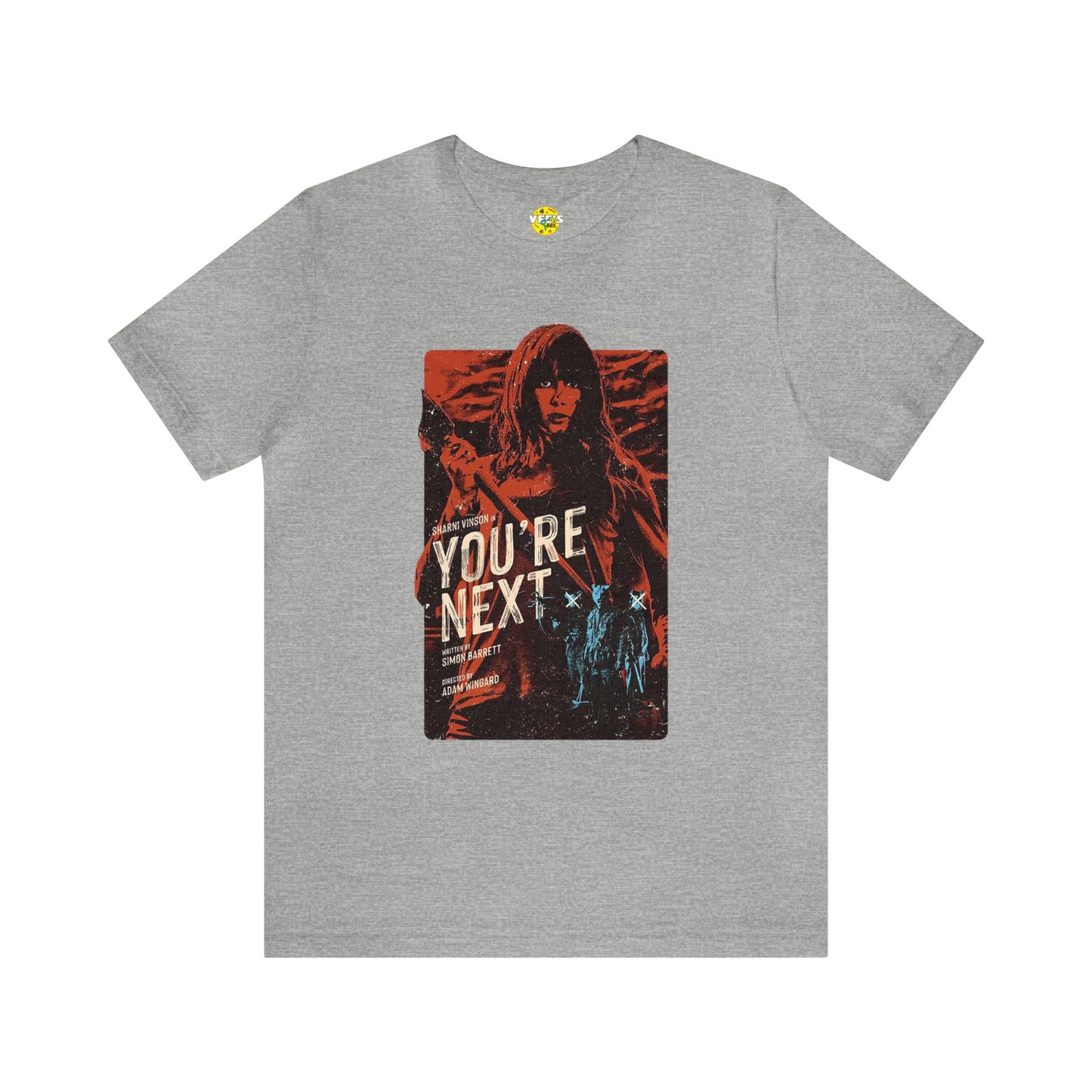 Halloween You're Next Movie Poster Short Sleeve T-Shirt - Home Invasion Horror Tee - Classic Thriller Film Shirt