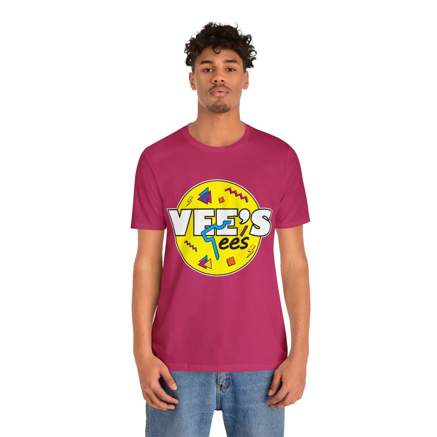 VeesTees Logo Short Sleeve T-Shirt - Classic Brand Tee, Stylish Graphic Shirt