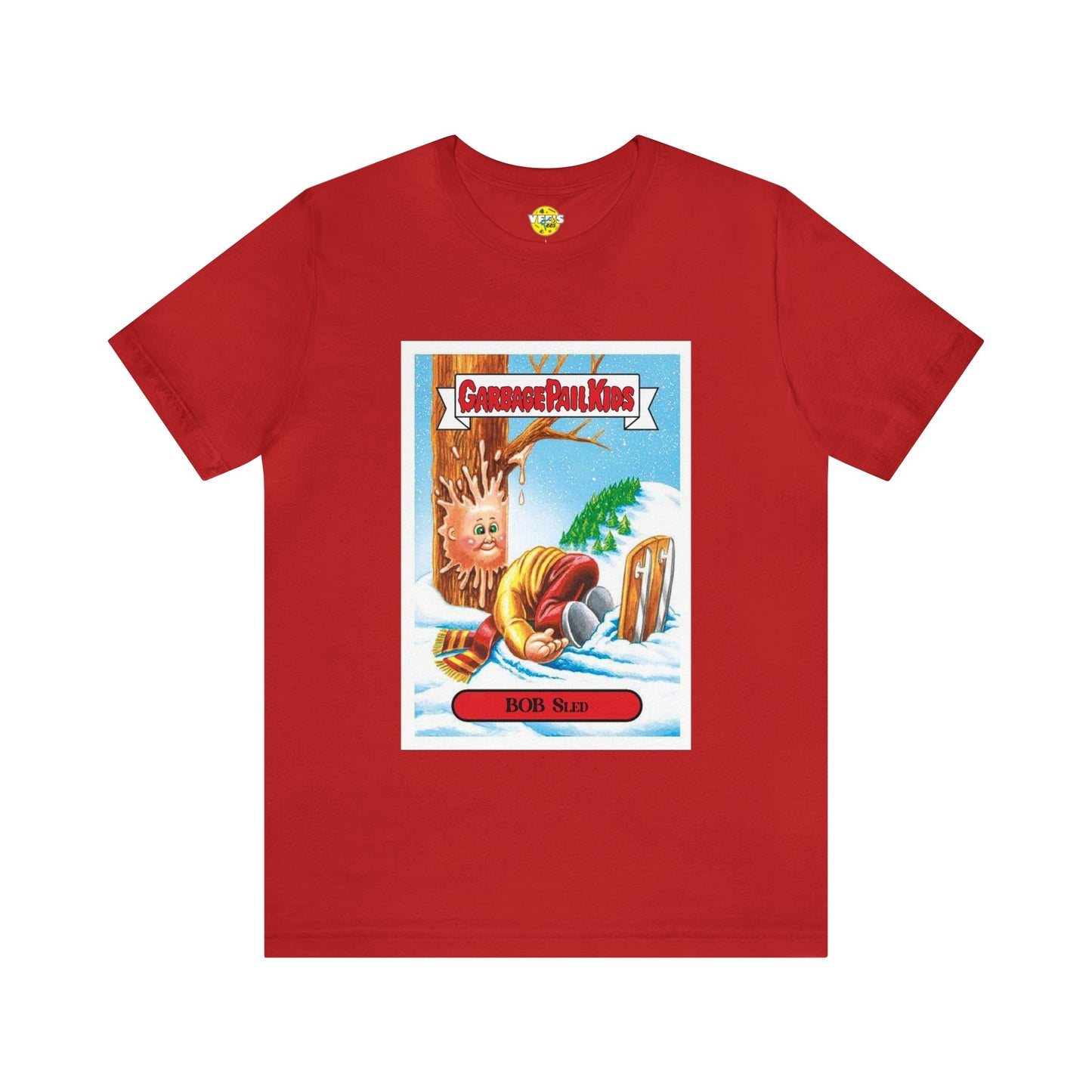 Garbage Pail Kids tshirt - Christmas Garbage Pail Kids tshirt - Bob Sled Garbage Pail Kid tshirt - Garbage Pail Kid Bob Sled tshirt