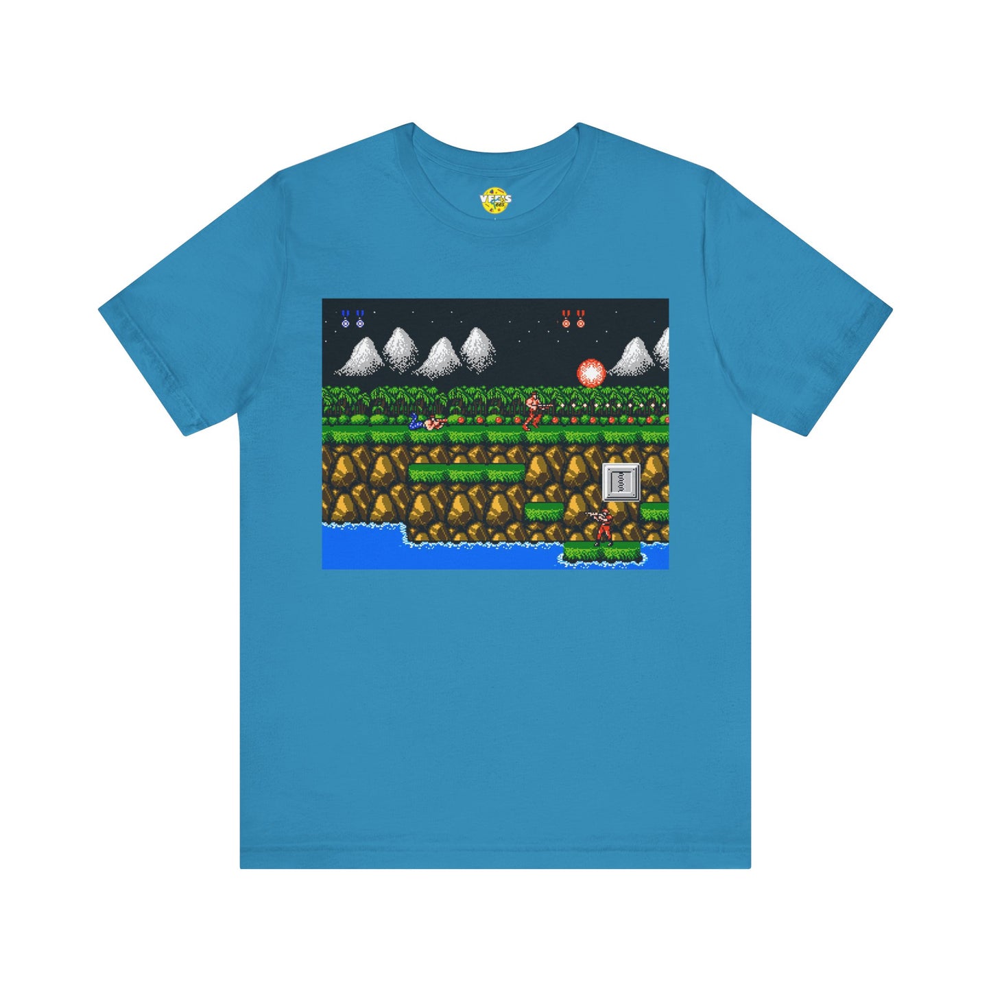 Classic Contra Gameplay Screen Retro Design TShirt