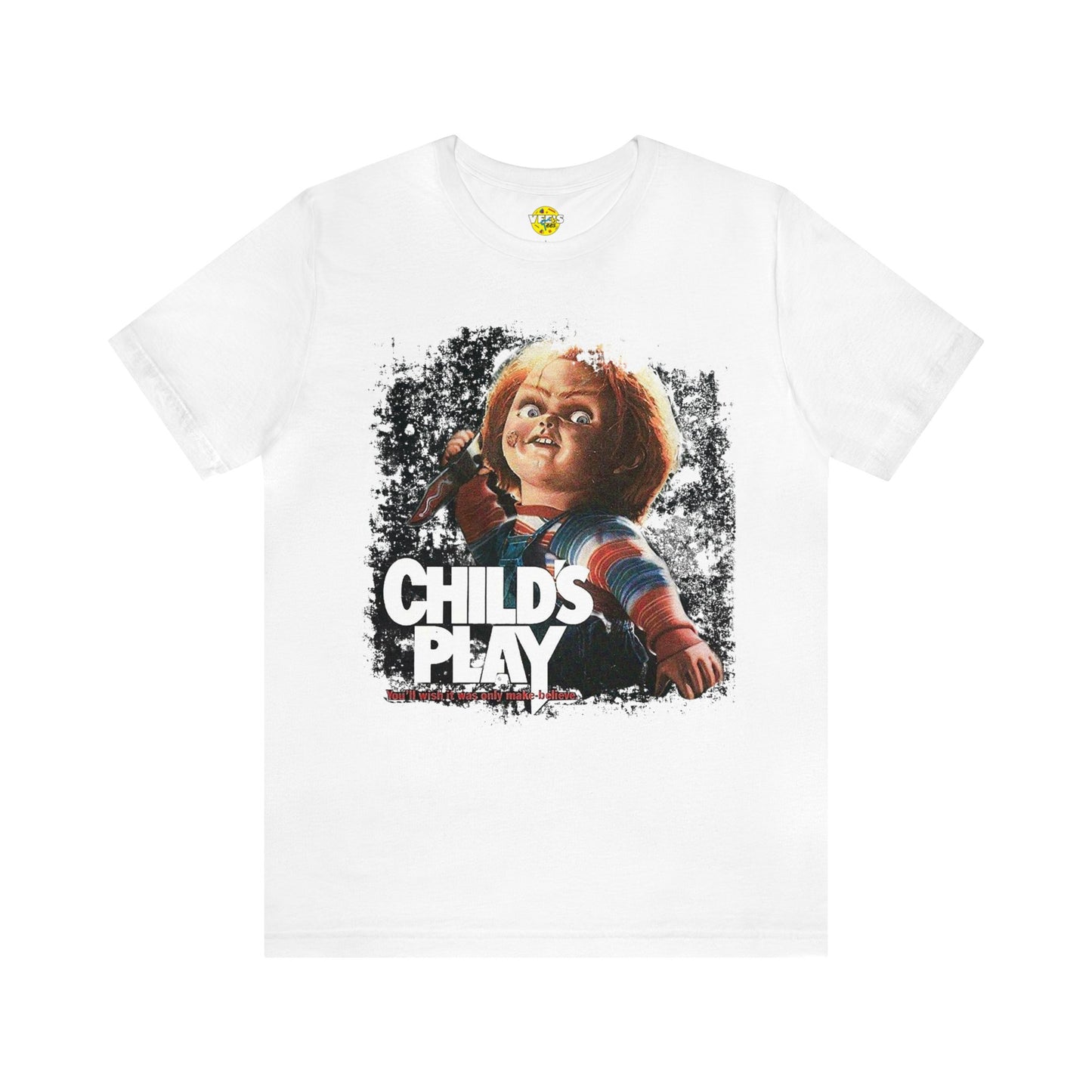 Halloween Child's Play Original Movie Poster Short Sleeve T-Shirt - Classic Horror Film Tee - Chucky Doll Shirt