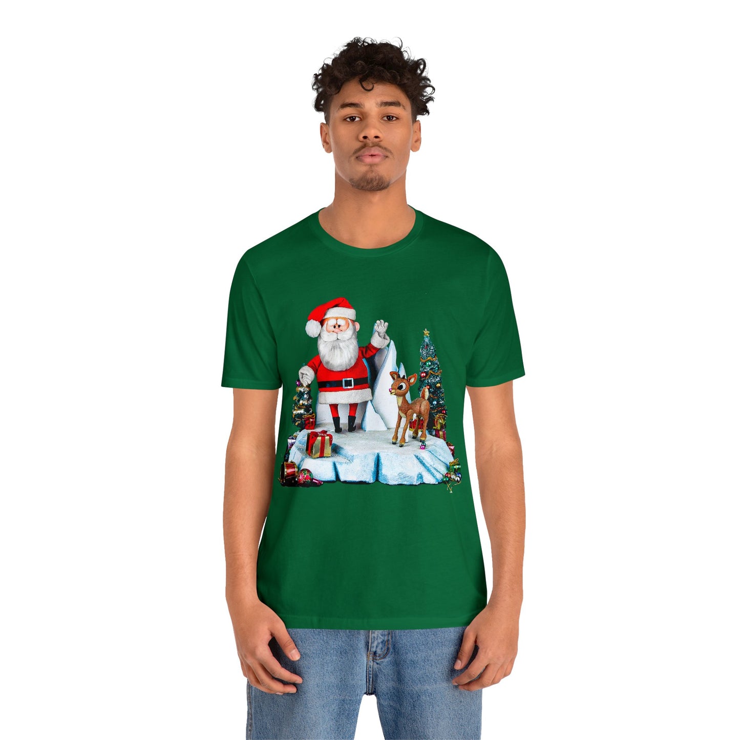 Christmas Cartoon Tshirt - Rudolph Christmas Shirt - Rudolph Santa Tshirt - Christmas Movie Shirt - Rudolph the Red Nosed Reindeer Tshirt