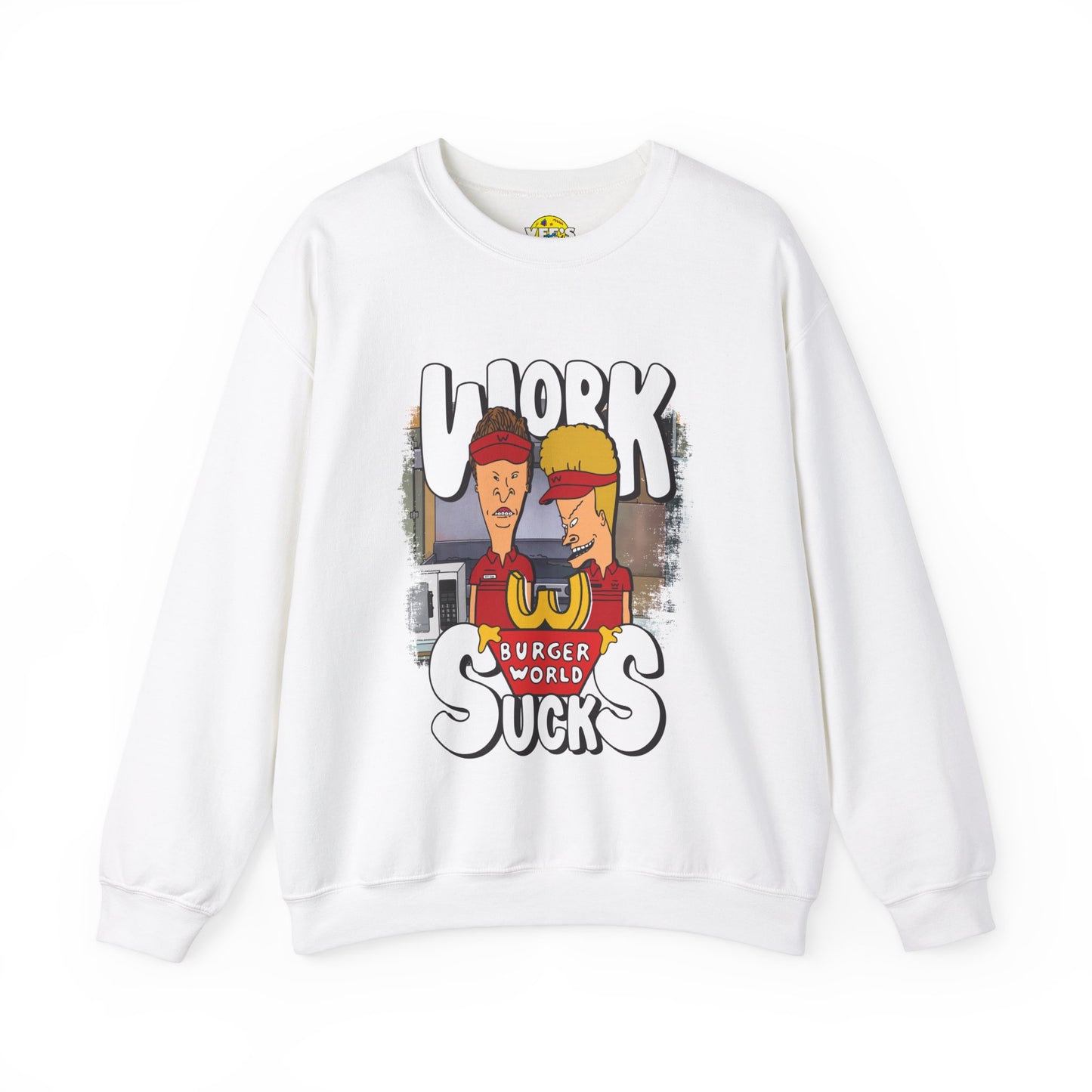 Beavis and Butt-Head Work Sucks Sweatshirt - 90s Nostalgia